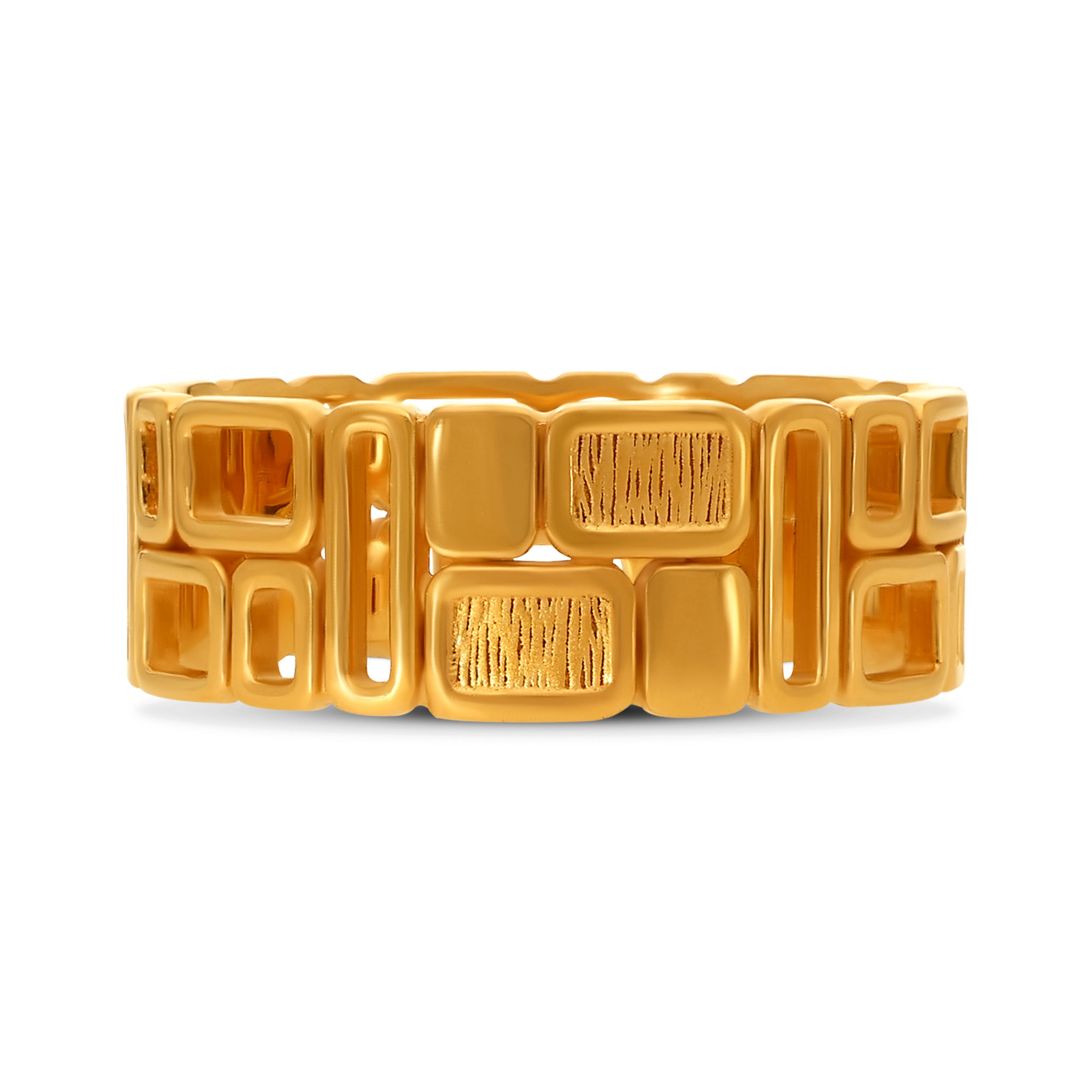 Blockform Men's Gold Ring alternate view 1