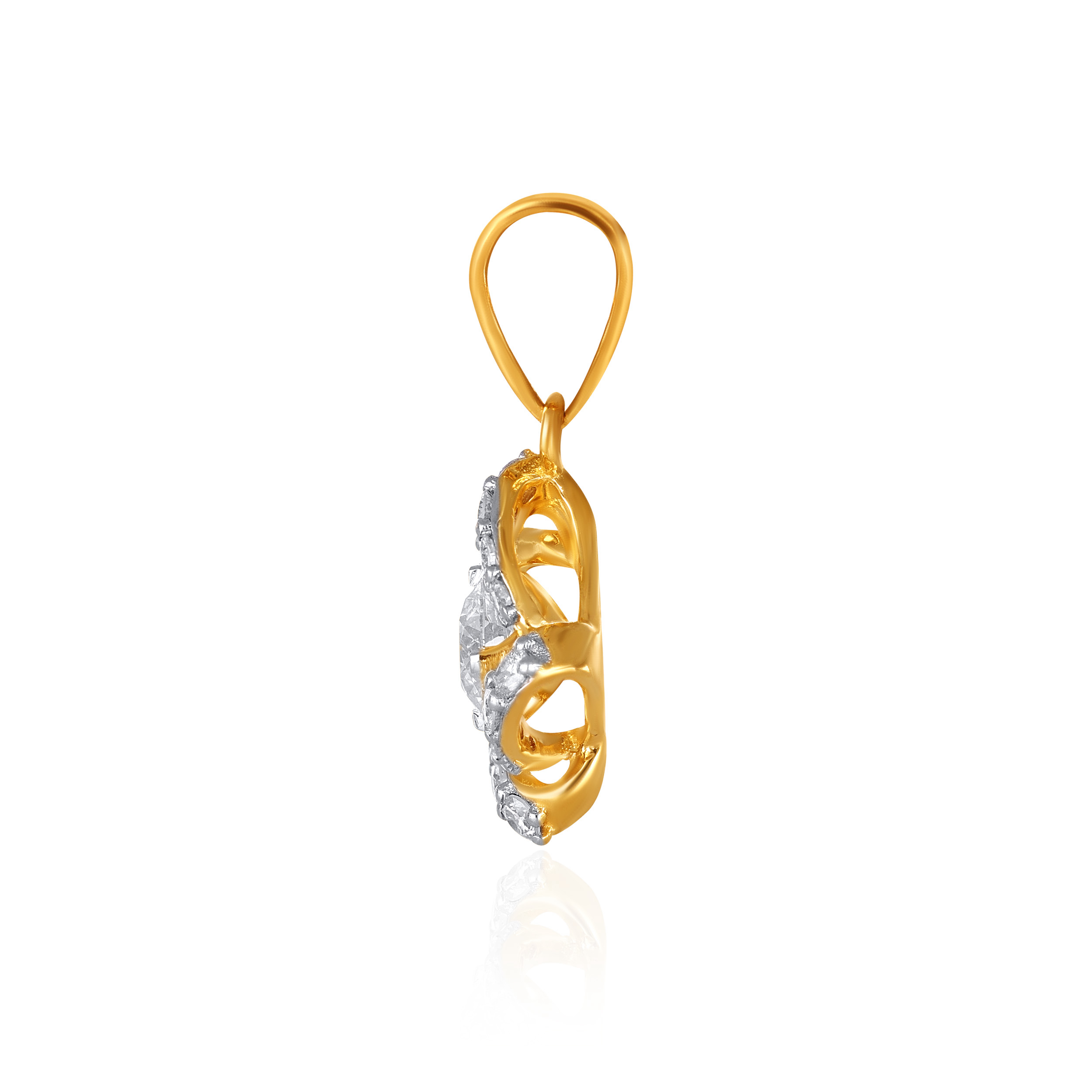 Captivating Love Solitaire Pendant - Senco Gold and Diamonds