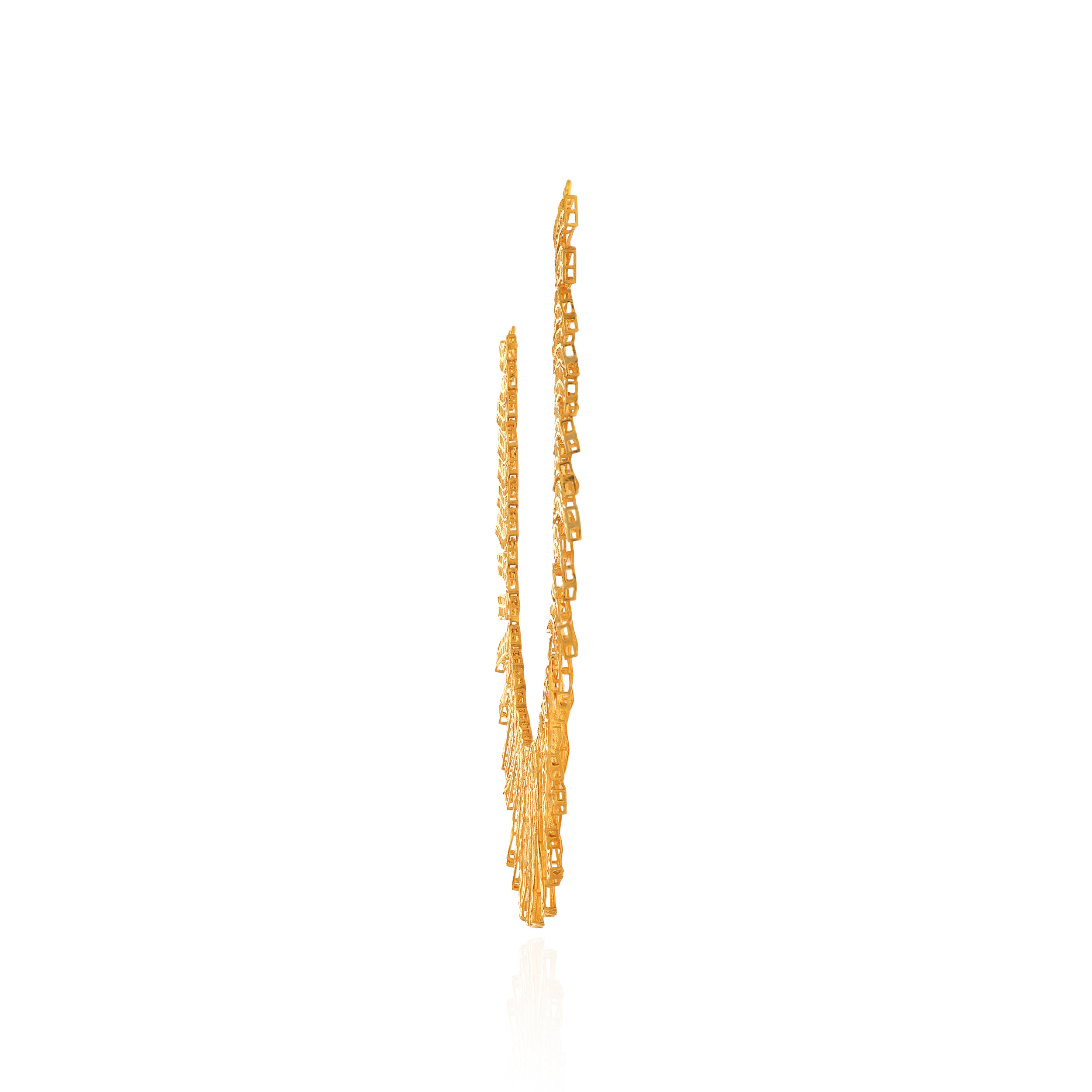 Sun-Kissed Filigree Statement Gold Necklace - Senco Gold and Diamonds