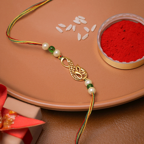 Forever Connected Gold Rakhi - Senco Gold and Diamonds