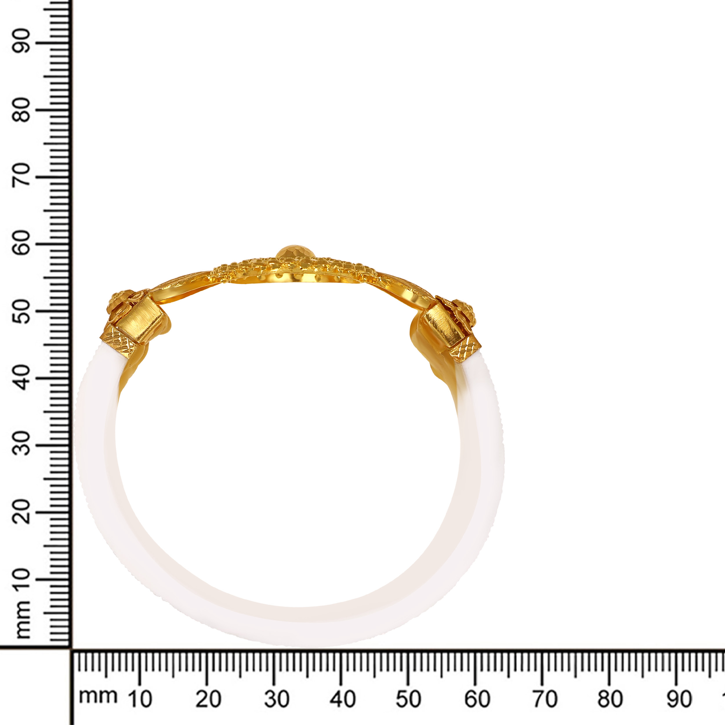 Crafted Grandeur Gold Sankha Bangle - Senco Gold and Diamonds
