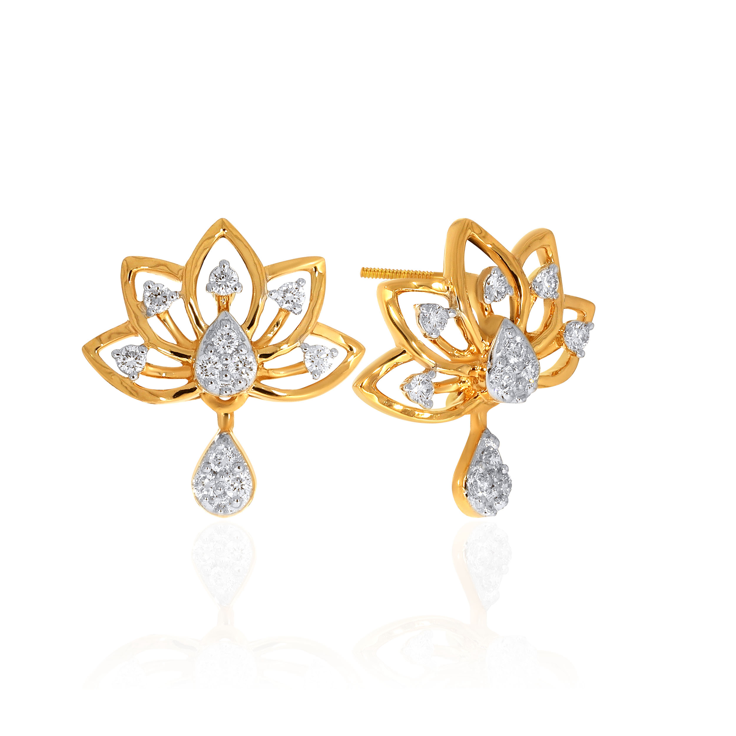 14K Yellow Gold Studs Earrings-DT-D000773569 - Senco Gold and Diamonds