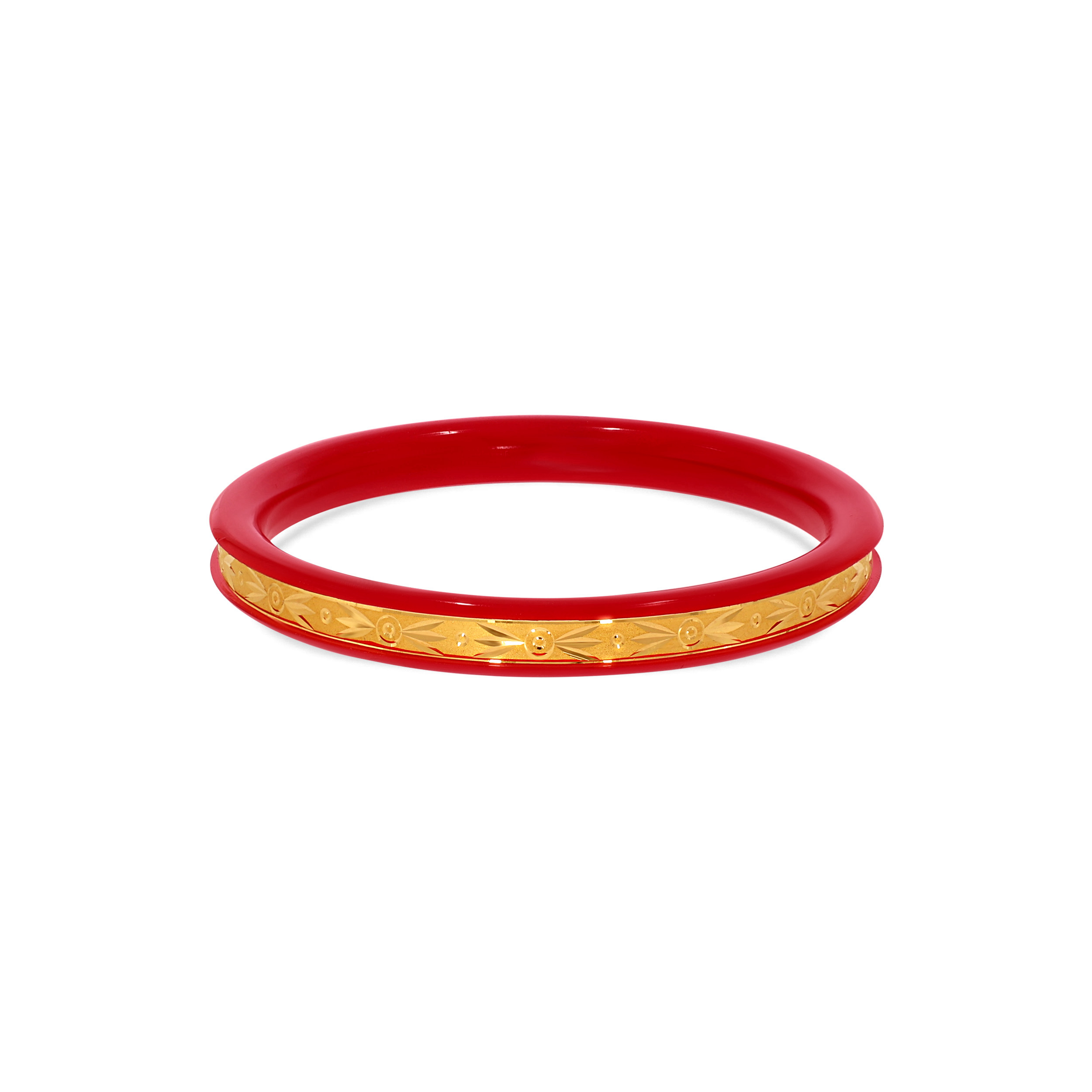 Timeless Beauty Gold Pola Bangle - Senco Gold and Diamonds