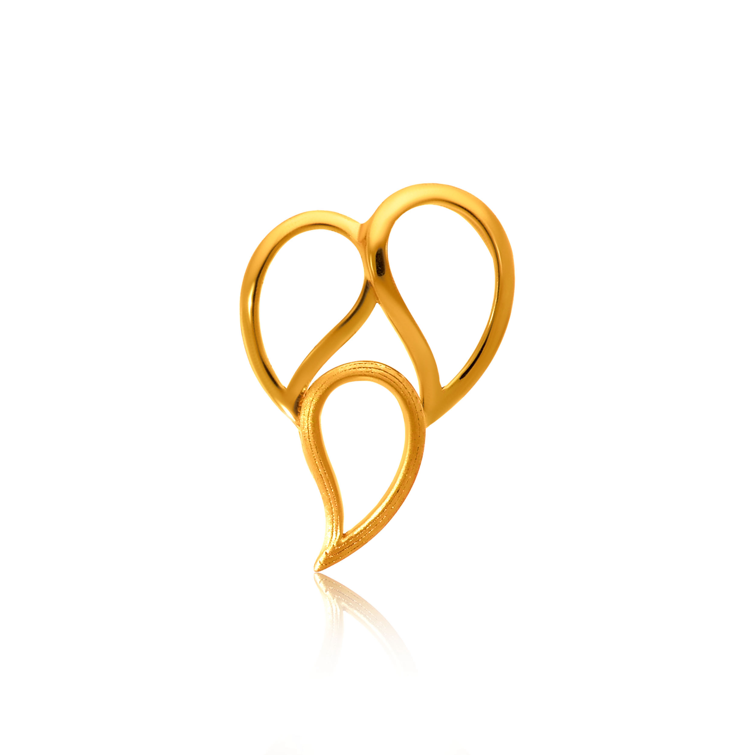 Gleaming Flow Gold Pendant - Senco Gold and Diamonds