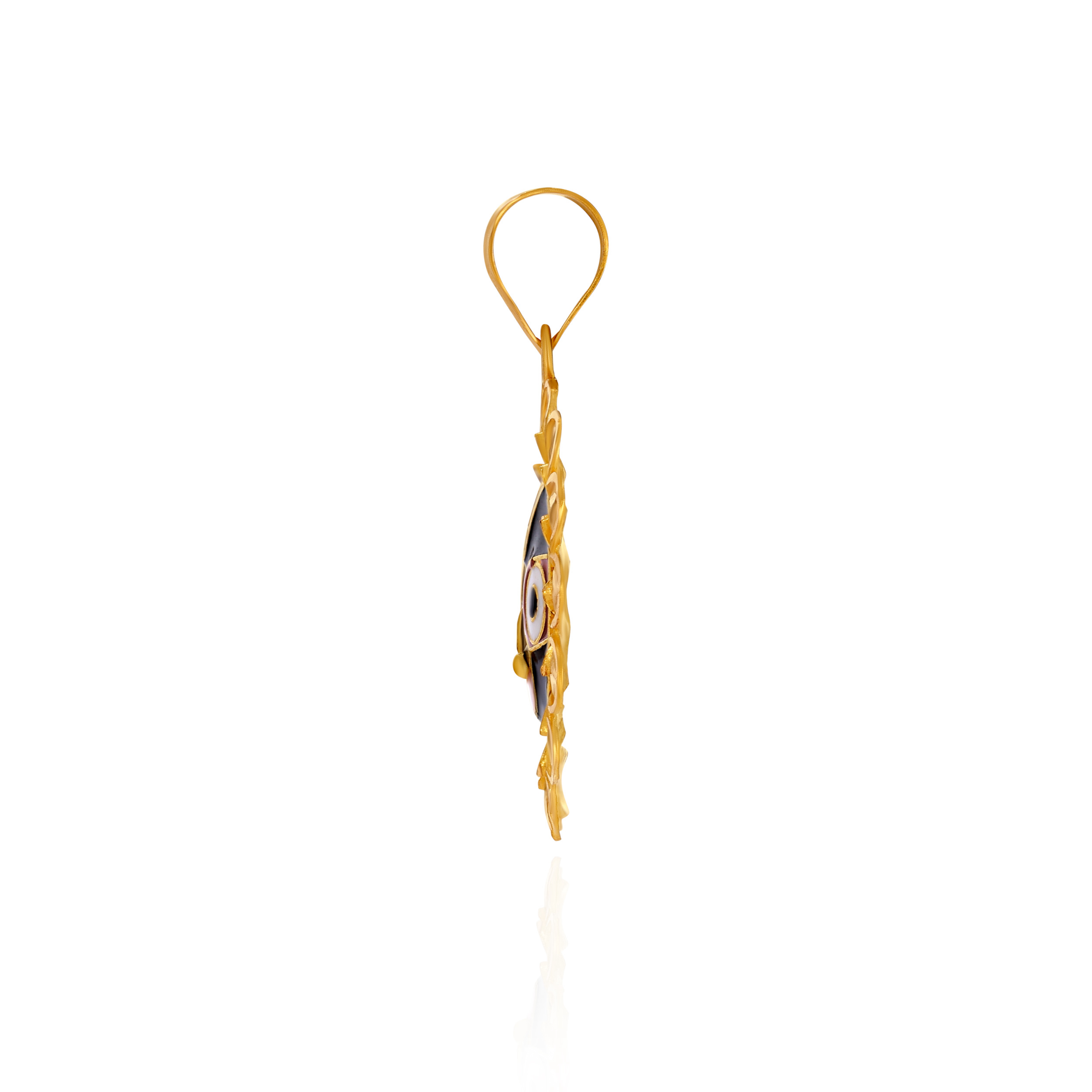 Divine Sunburst Lord Jagannath Gold Pendant - Senco Gold and Diamonds