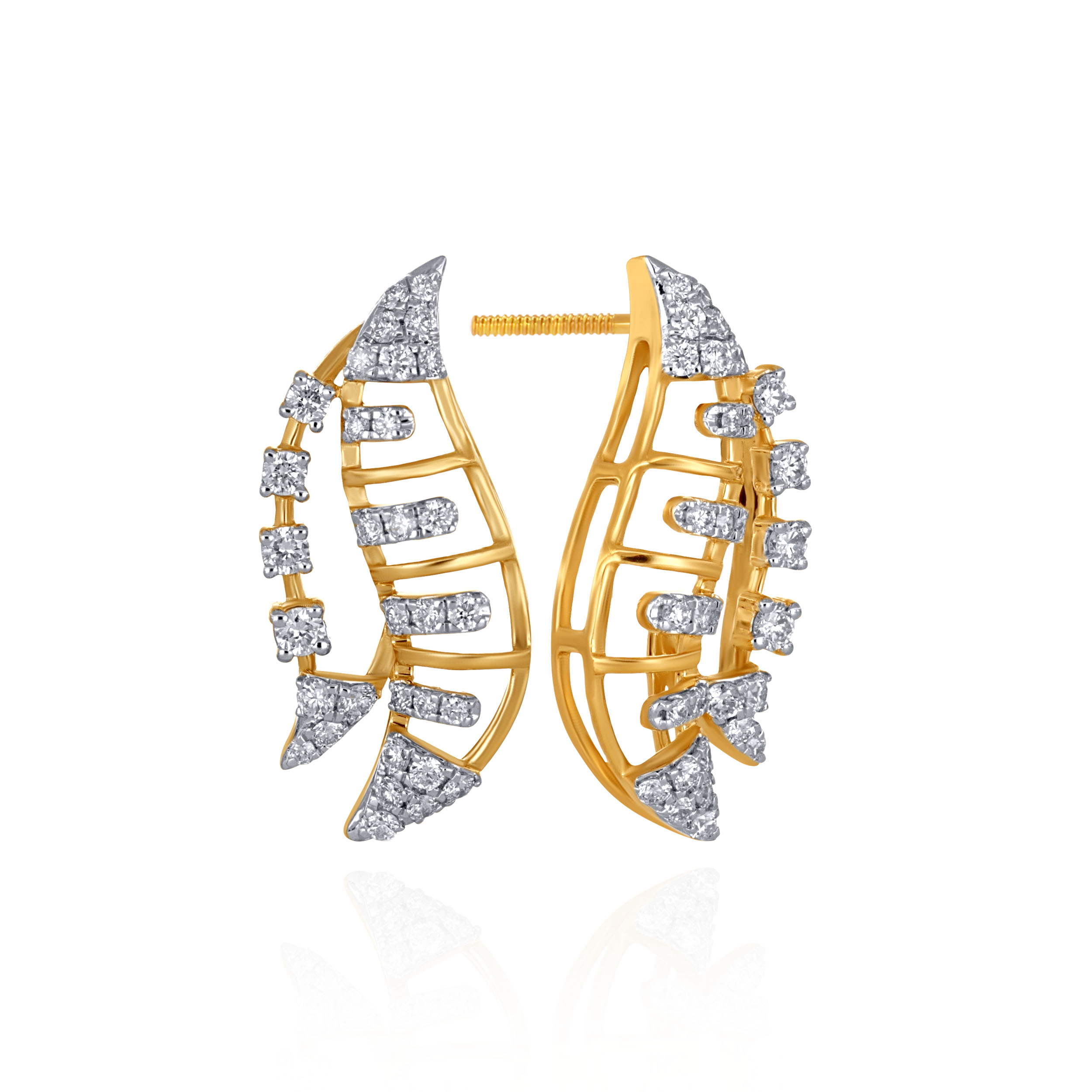 Deco Radiance Diamond Earrings - Senco Gold and Diamonds