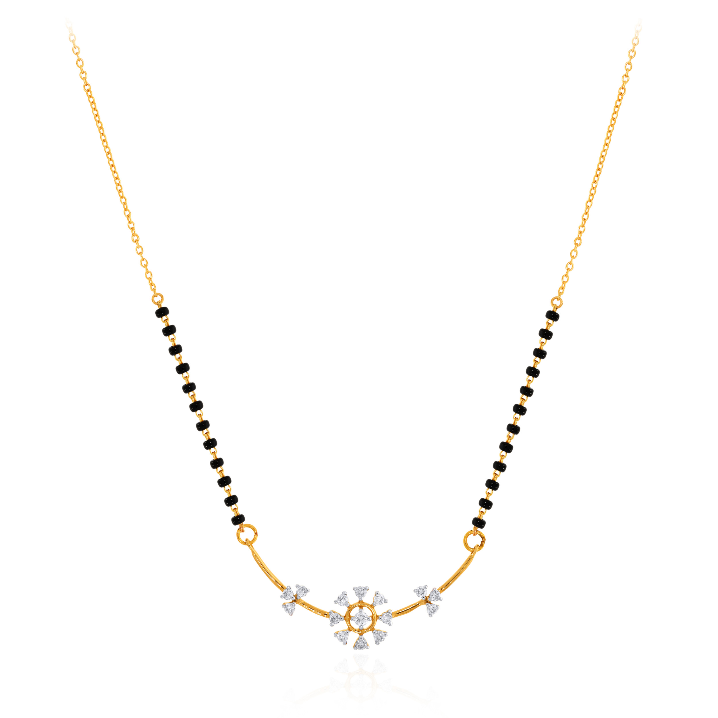 Radiant Petal Diamond Mangalsutra - Senco Gold and Diamonds
