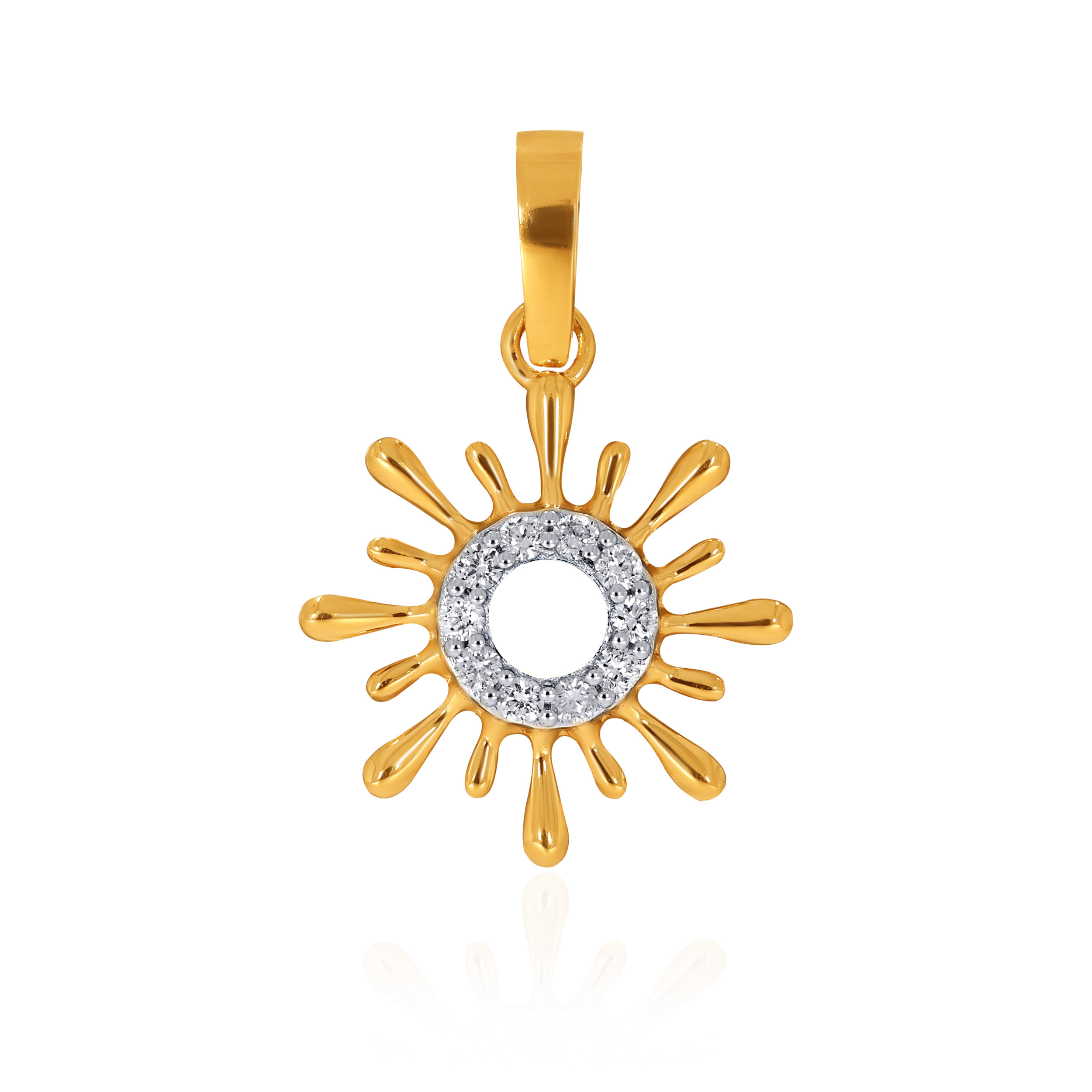 14K Yellow Gold Kids Diamond Pendant-DPN-D000790195 - Senco Gold and Diamonds