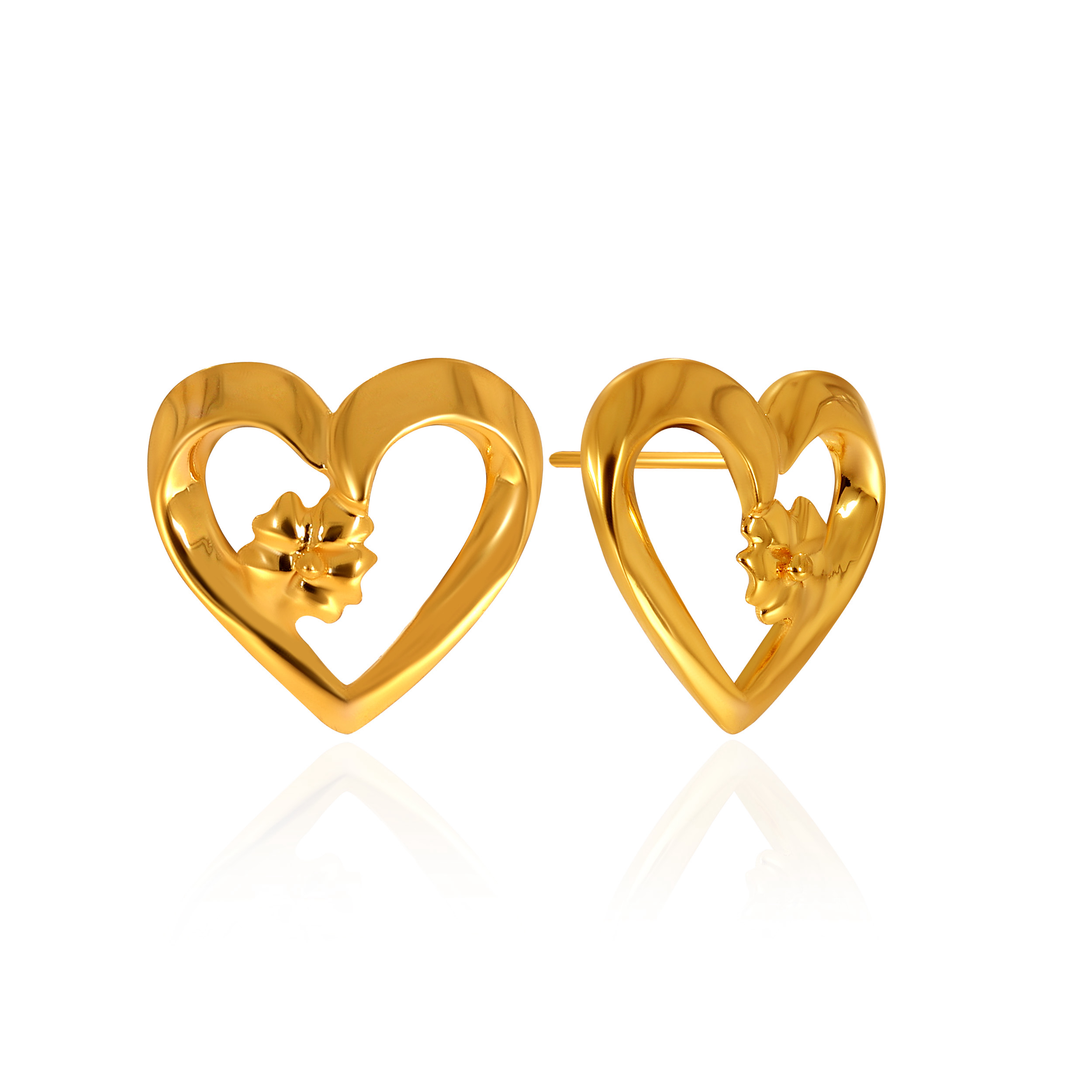 18K Yellow Gold Gold Studs Earrings-GP-D000281523 - Senco Gold and Diamonds