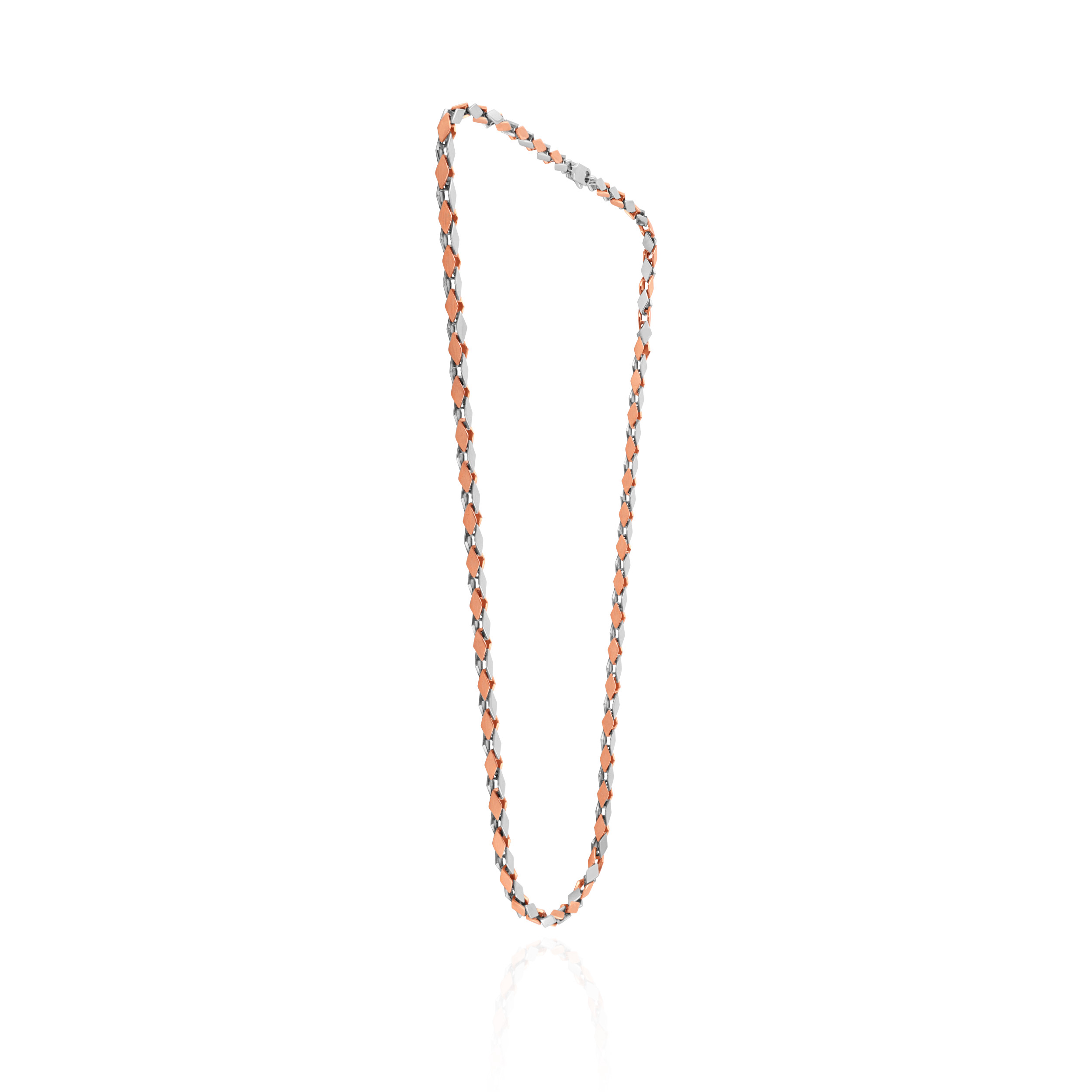 Aurum Noir Men's Platinum Gold Chain - Senco Gold and Diamonds