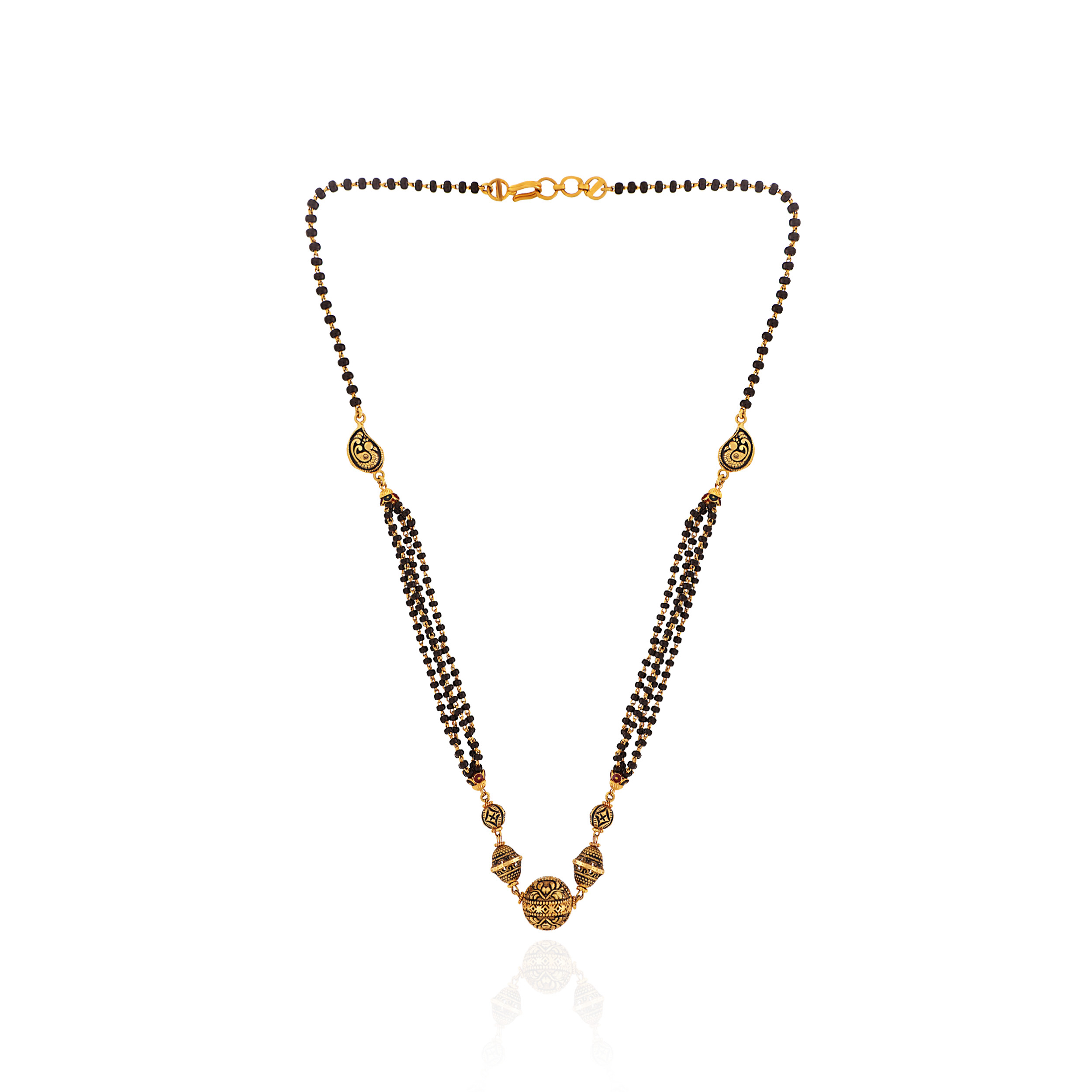 Noir Radiance Gold Mangalsutra - Senco Gold and Diamonds