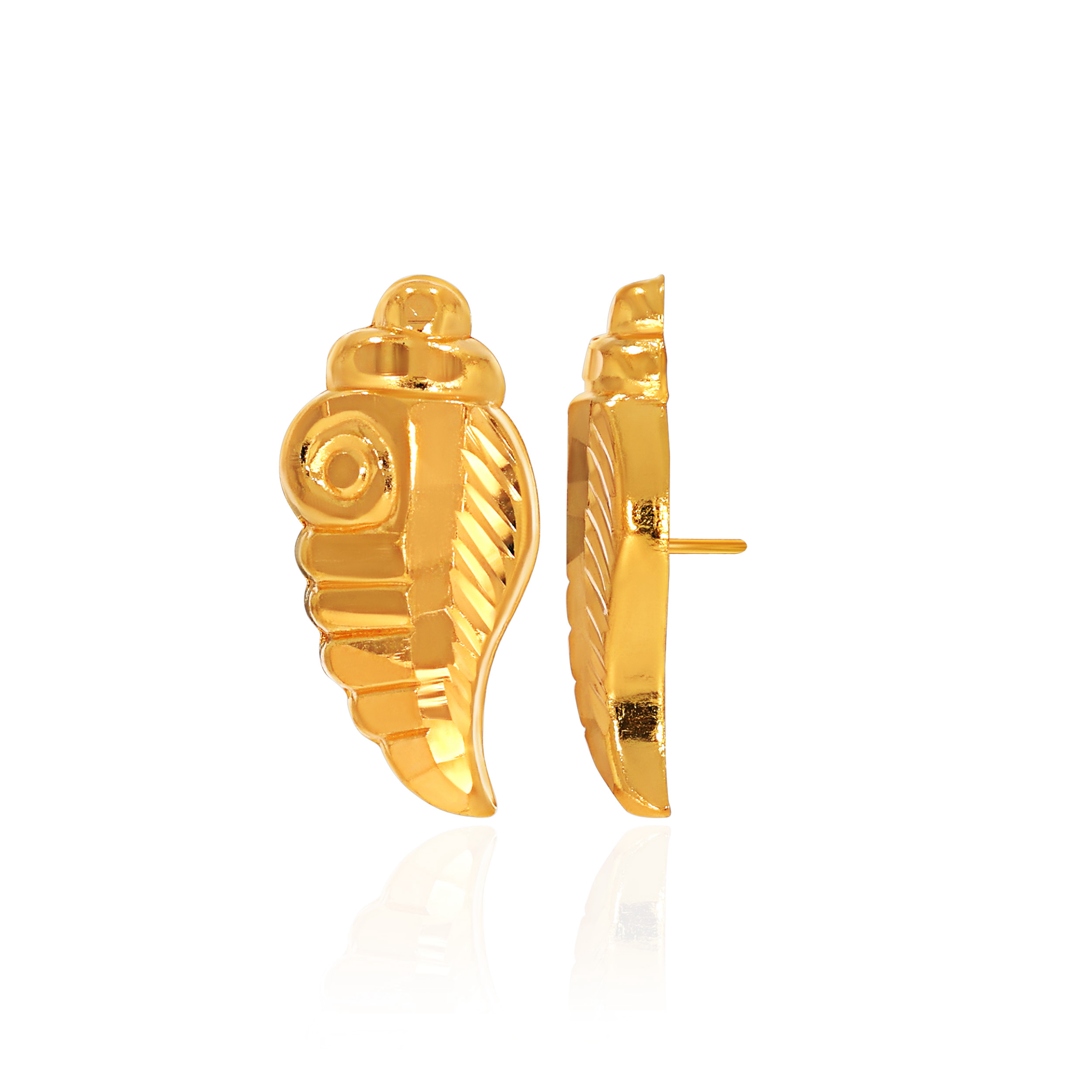 22K Yellow Gold Studs Earrings-GP-D000712540 - Senco Gold and Diamonds