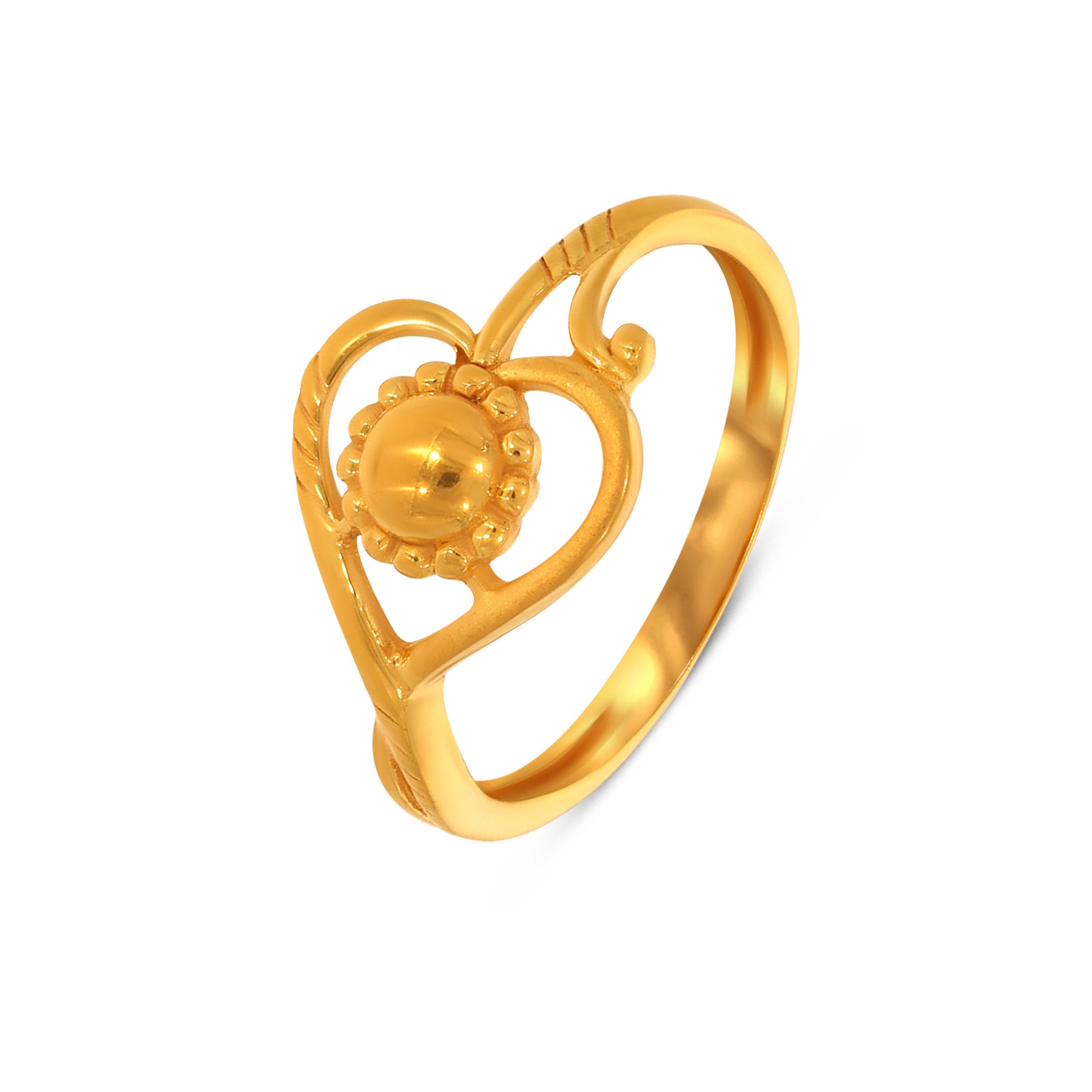 22K Yellow Gold Ring-GLR-D000077923 - Senco Gold and Diamonds