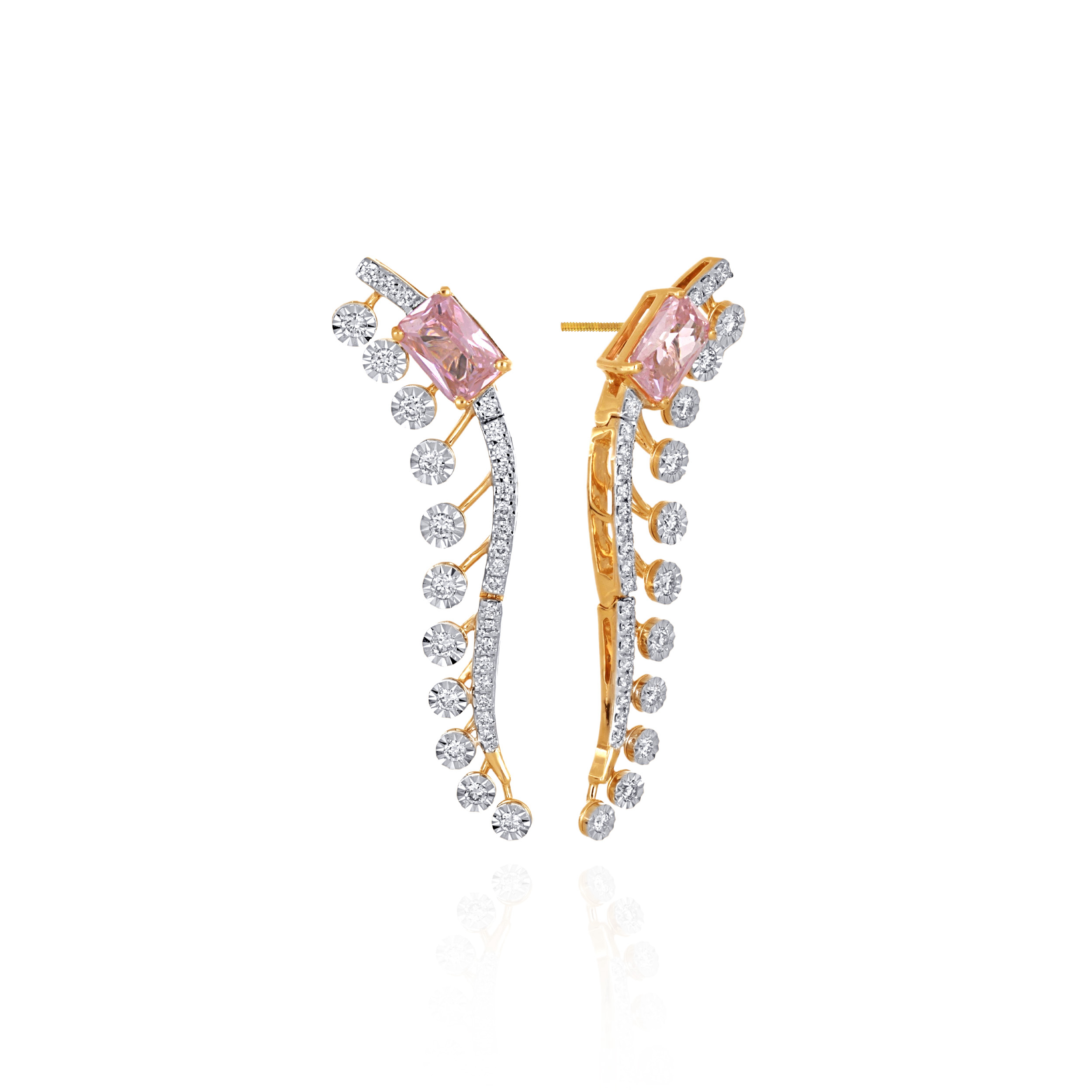 Elysian Blush Diamond Earrings - Senco Gold and Diamonds