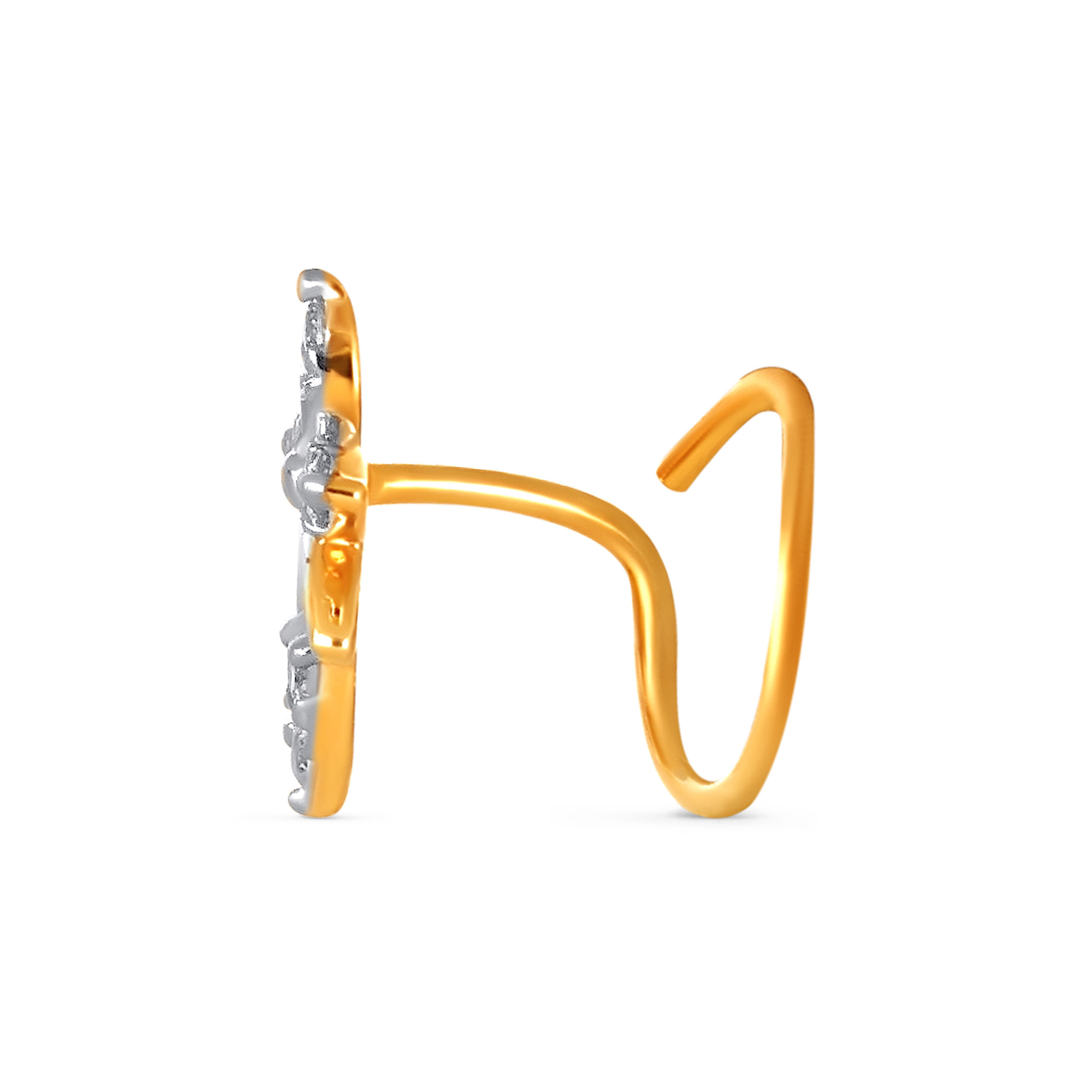 Luminous Dew Diamond Nose Pin - Senco Gold and Diamonds