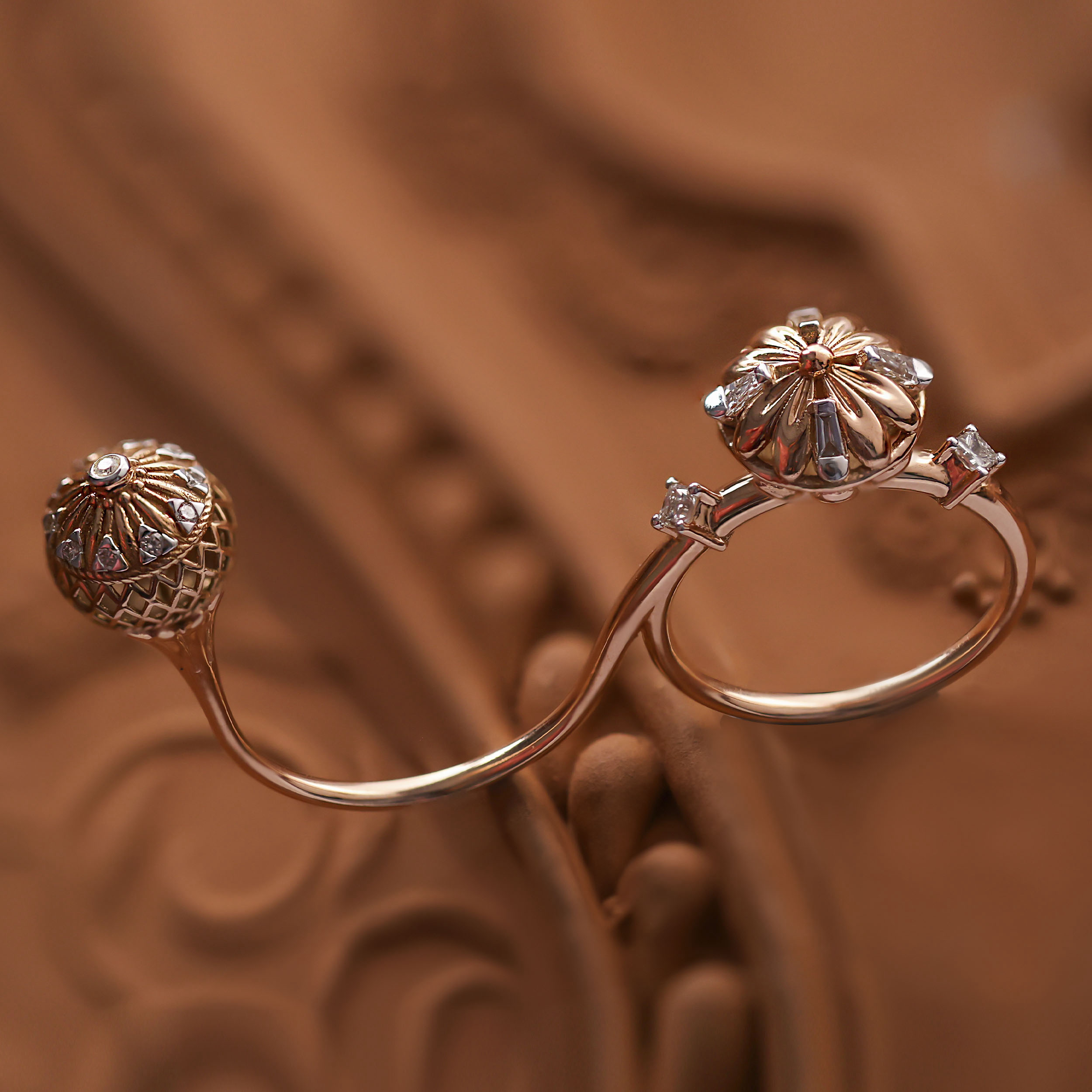 Vintage Duo Diamond Ring - Senco Gold and Diamonds