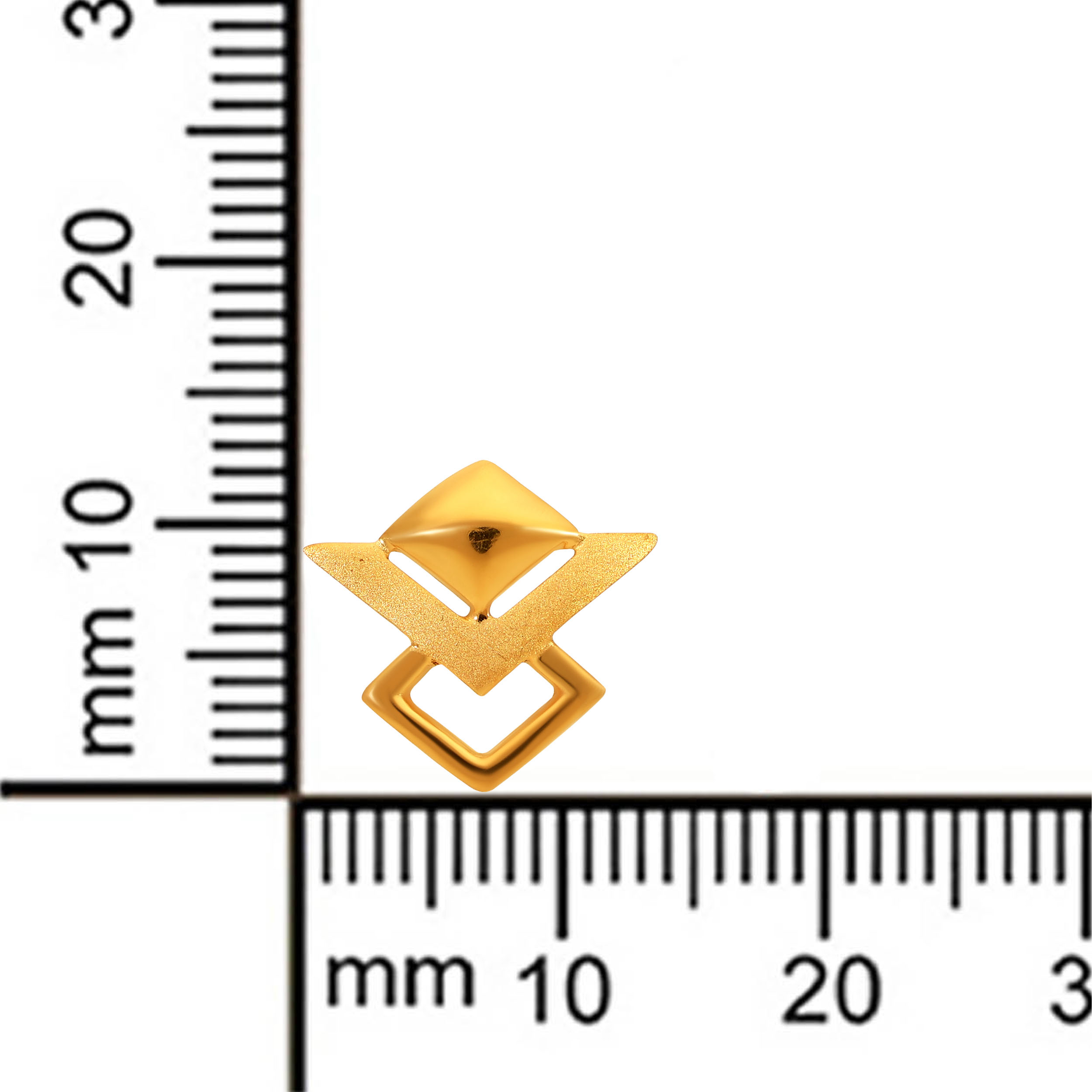 Celestia Edge Gold Studs - Senco Gold and Diamonds