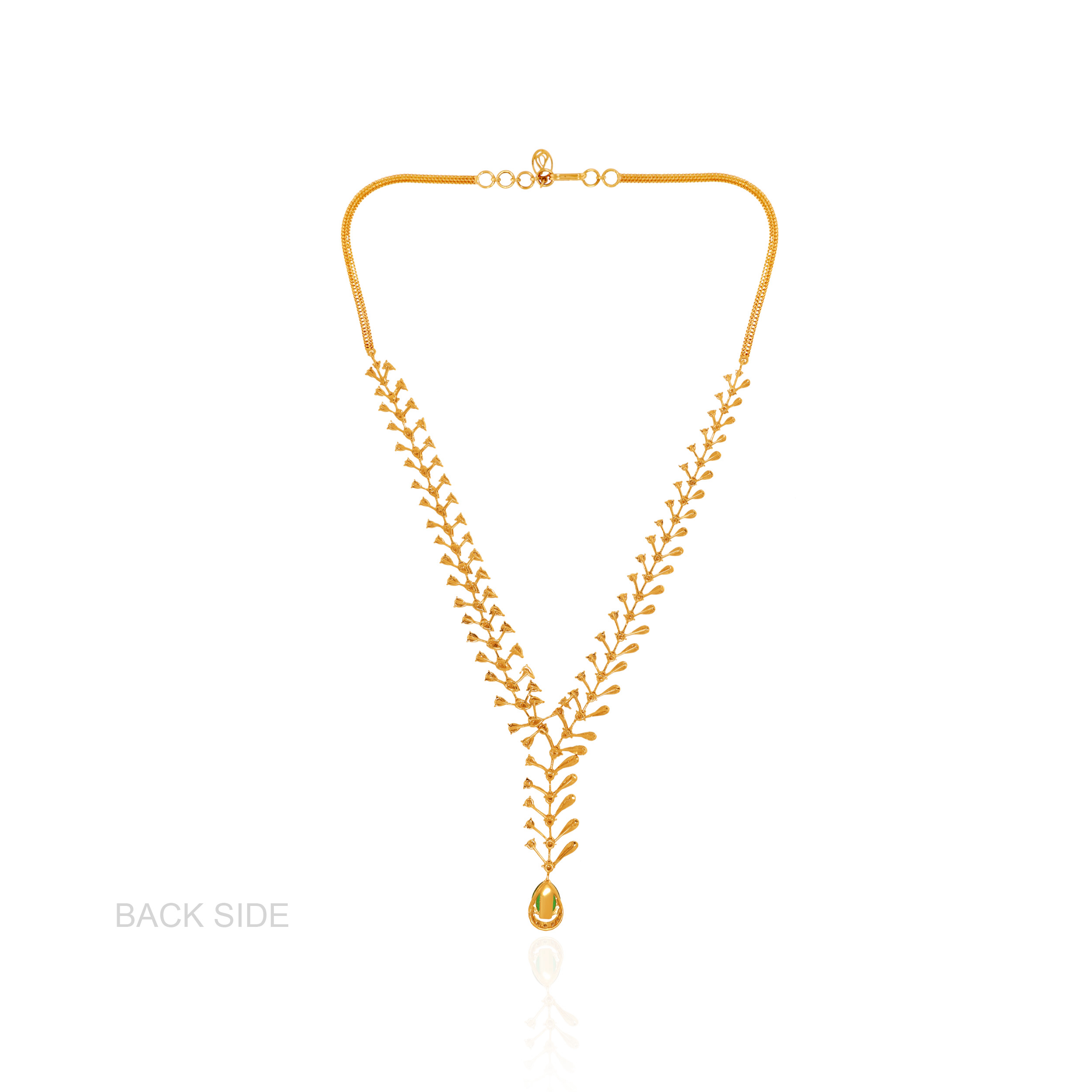 Jade Fleur Diamond Gold Necklace - Senco Gold and Diamonds