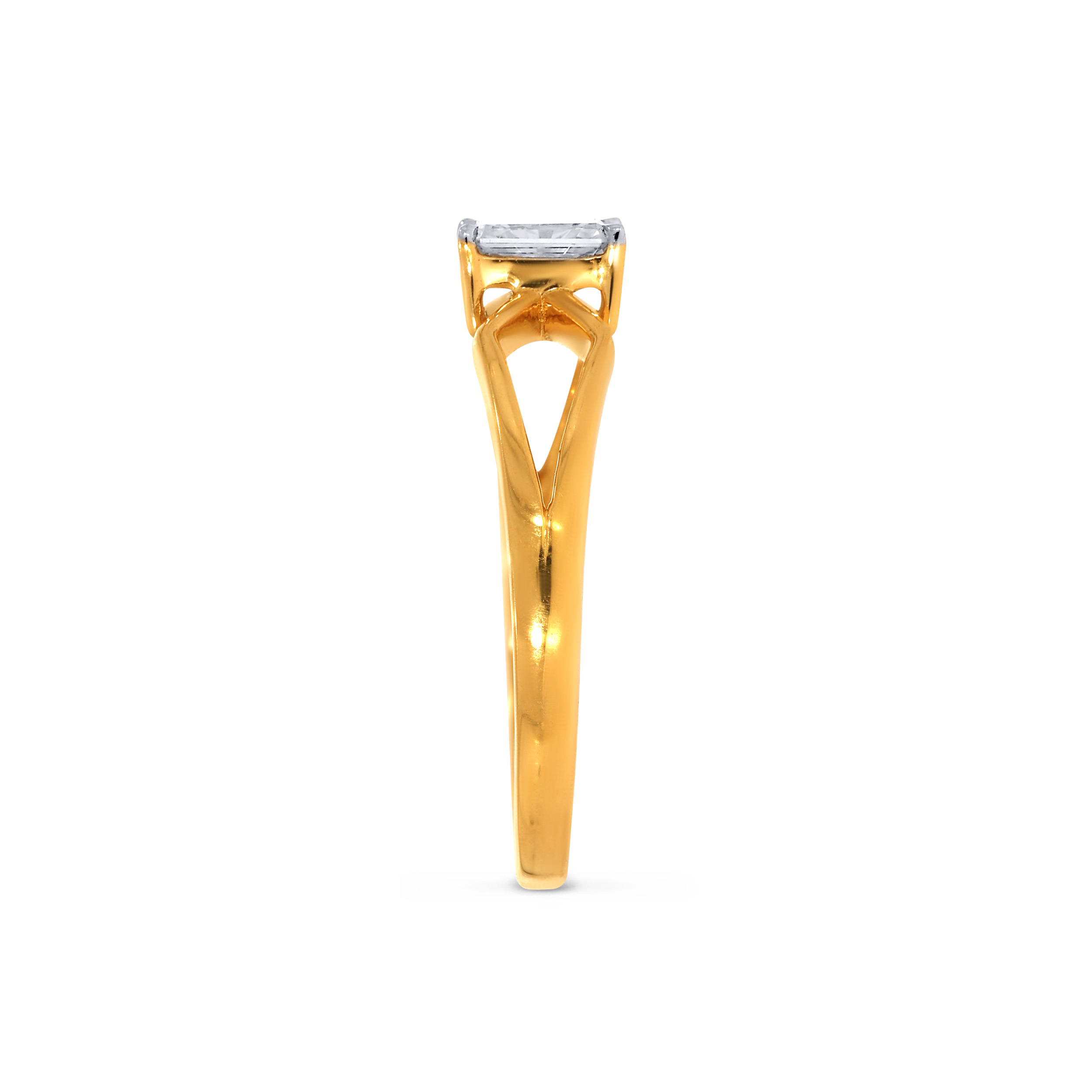 18K Yellow Gold Solitaire Ring-DLR-D000770003 - Senco Gold and Diamonds