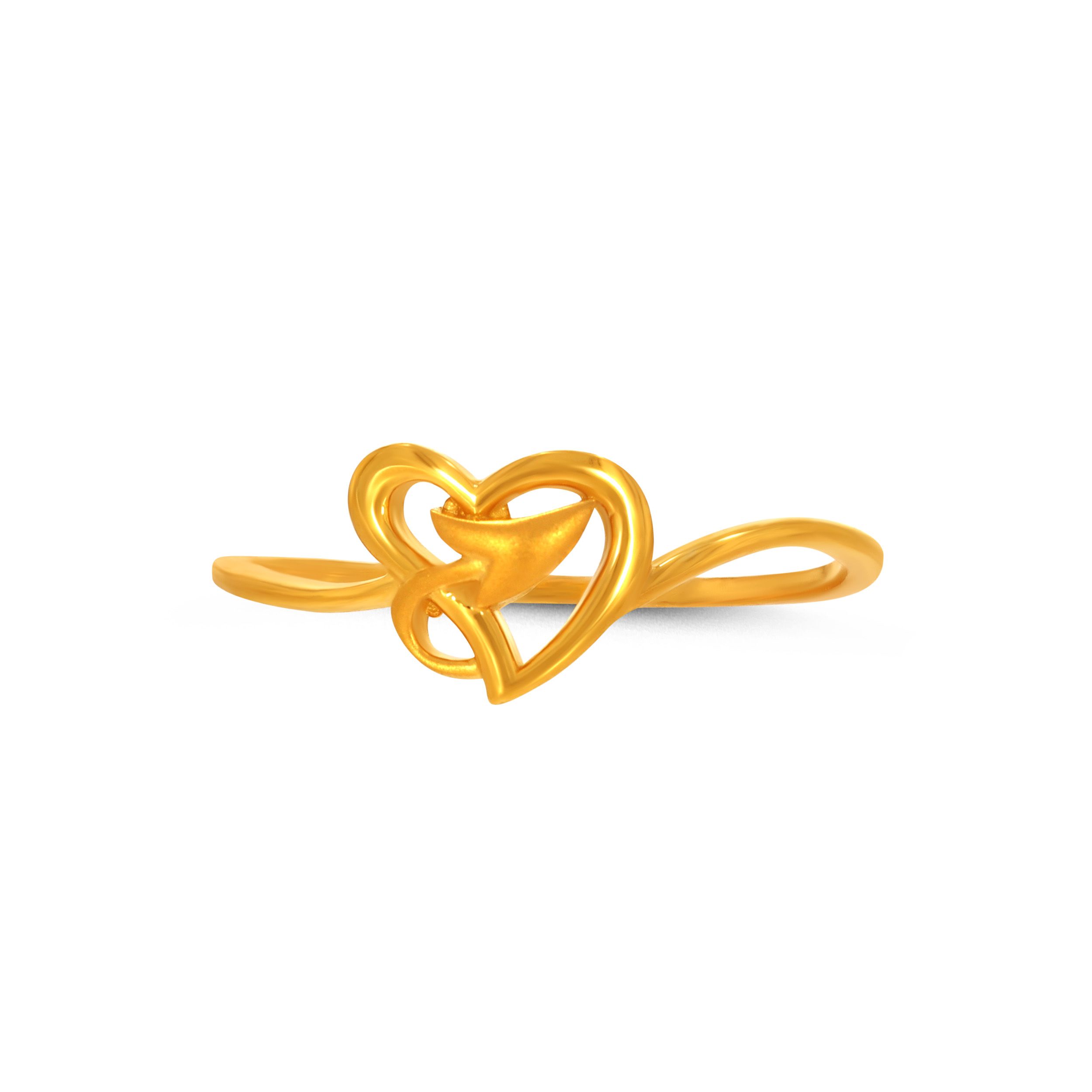 Airlight Heart Gold Ring alternate view 1