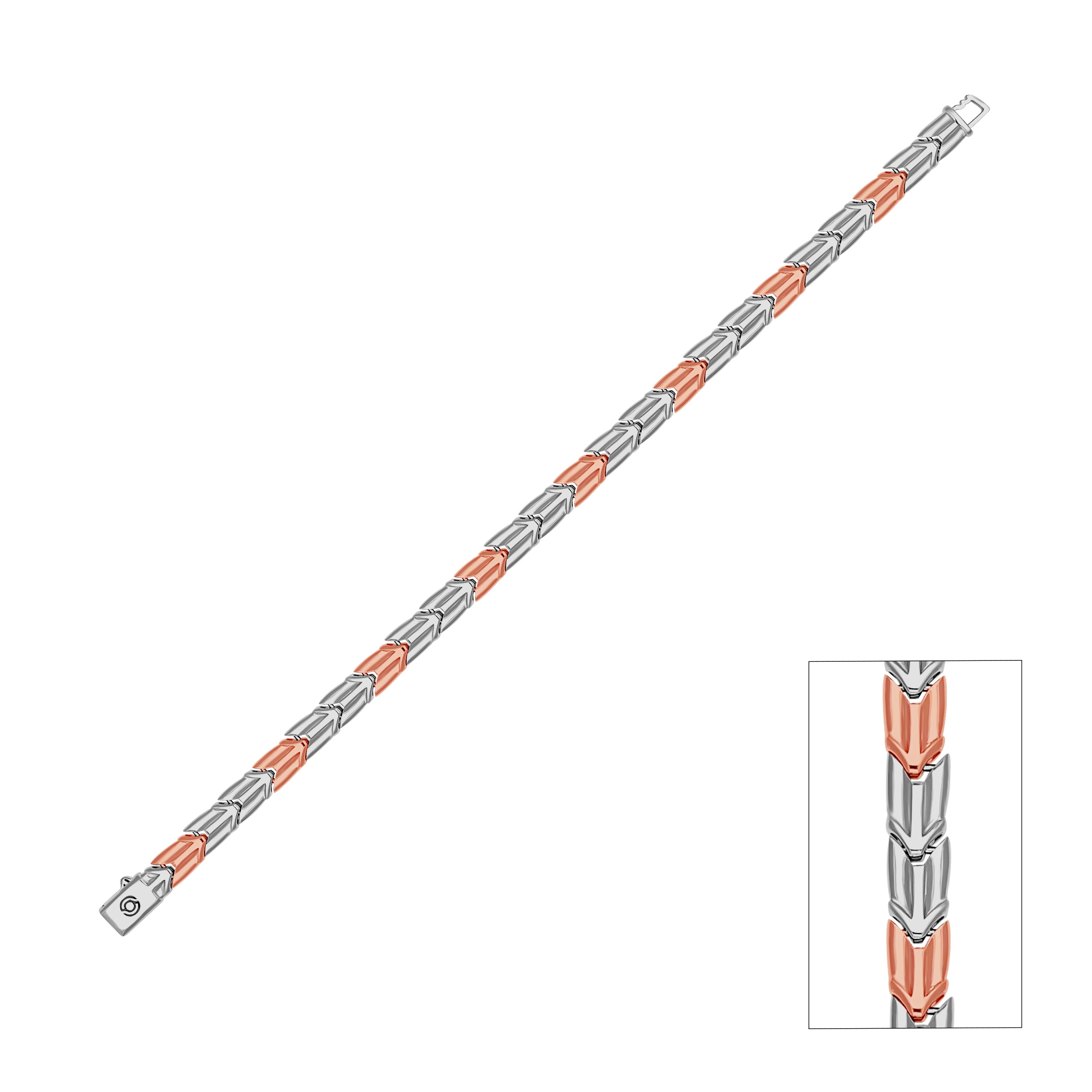 Linear Harmony Sleek Platinum Wristlet - Senco Gold and Diamonds