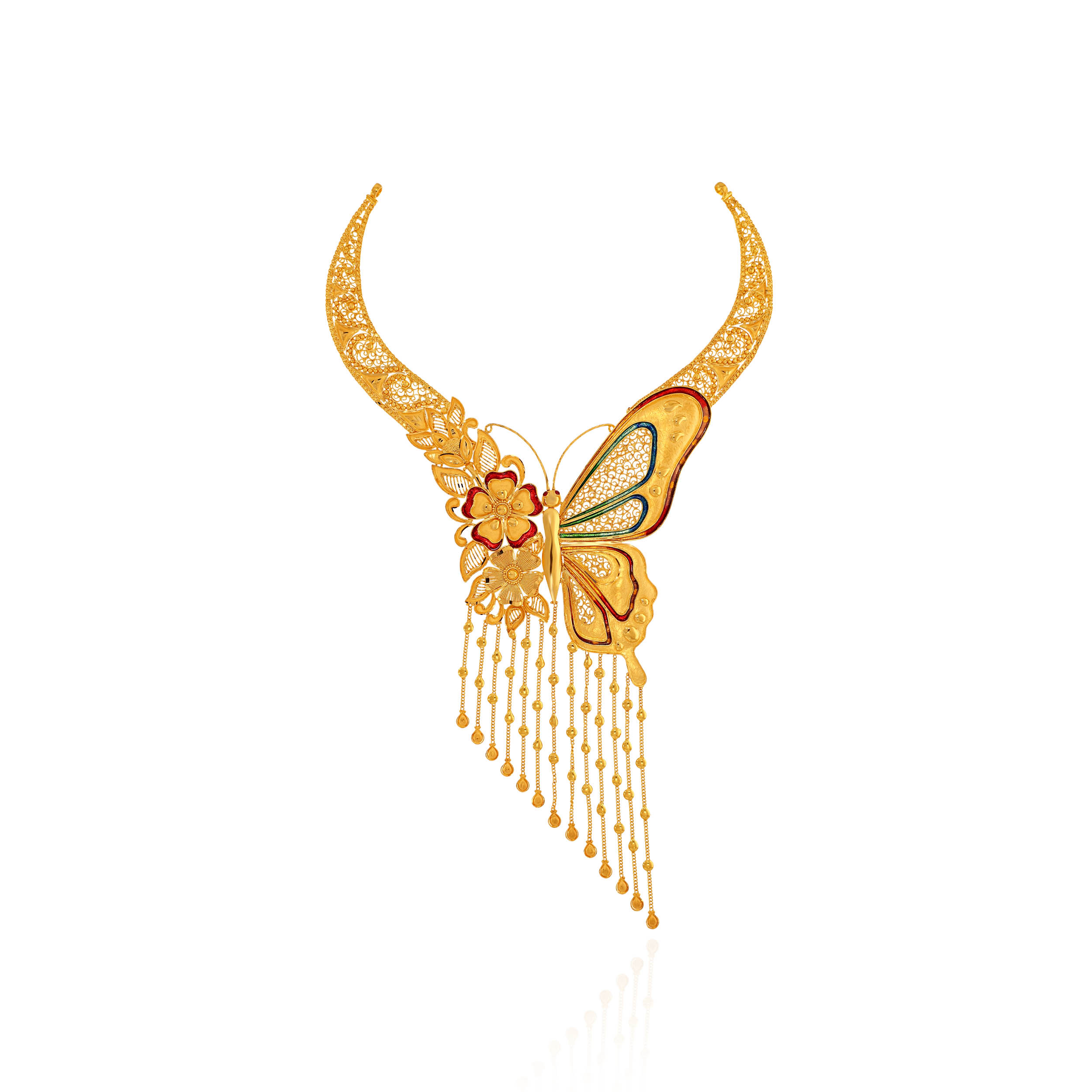 Monarch Butterfly Gold Necklace - Senco Gold and Diamonds