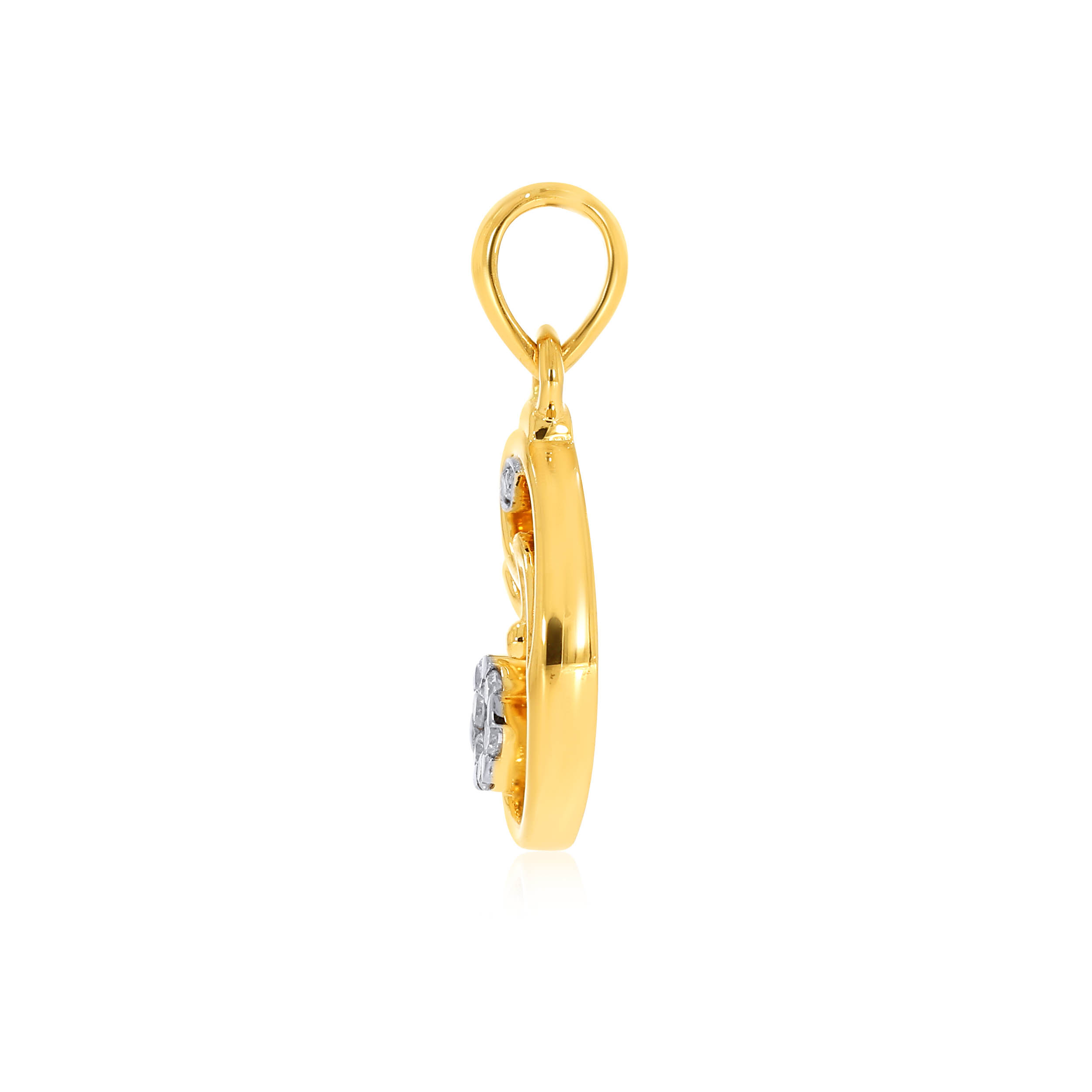 Celestial Ganapati Diamond Pendant - Senco Gold and Diamonds