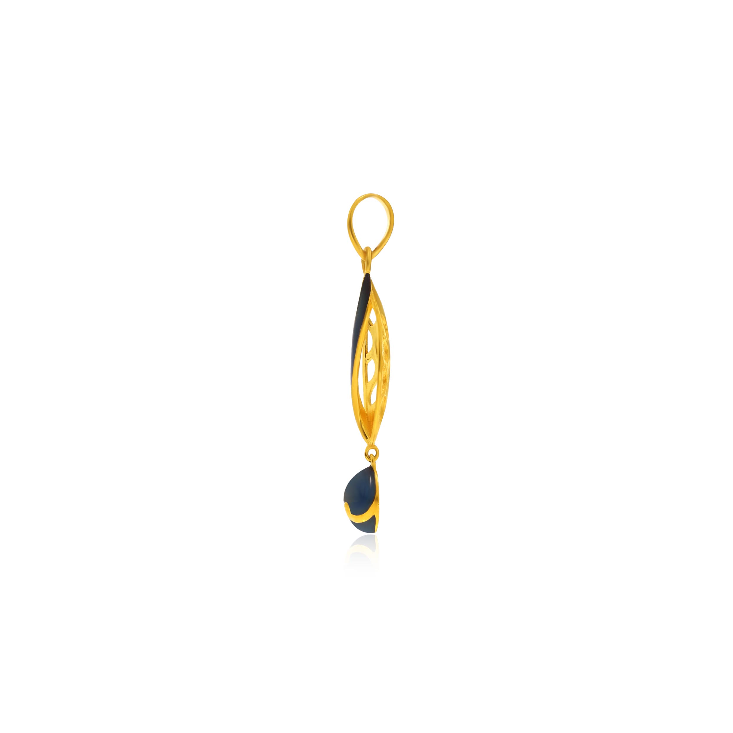 Leafy Azure Gold Pendant - Senco Gold and Diamonds