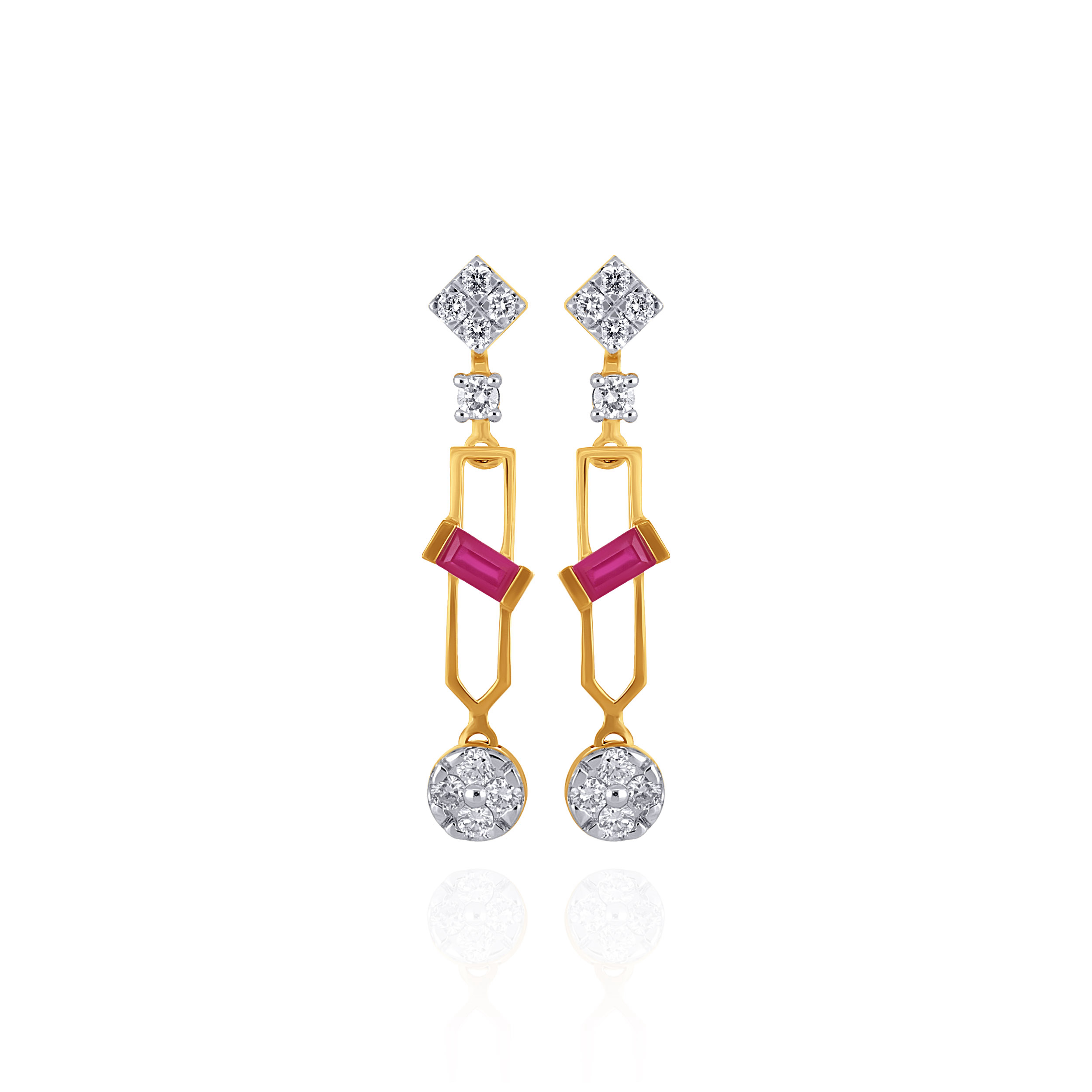 Scarlet Glint Diamond Drops - Senco Gold and Diamonds