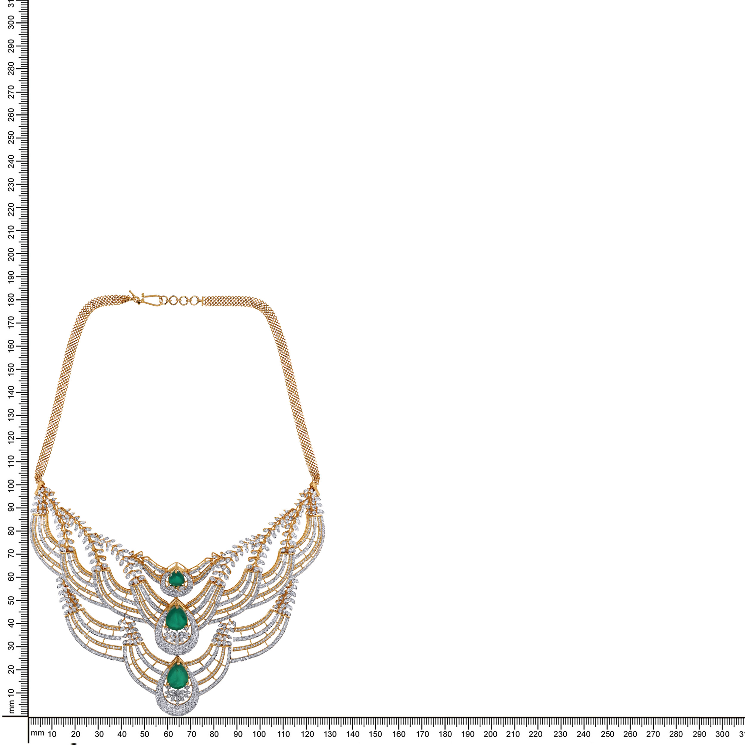 14K Yellow Gold Diamond Necklace-DGN-D000787119 - Senco Gold and Diamonds