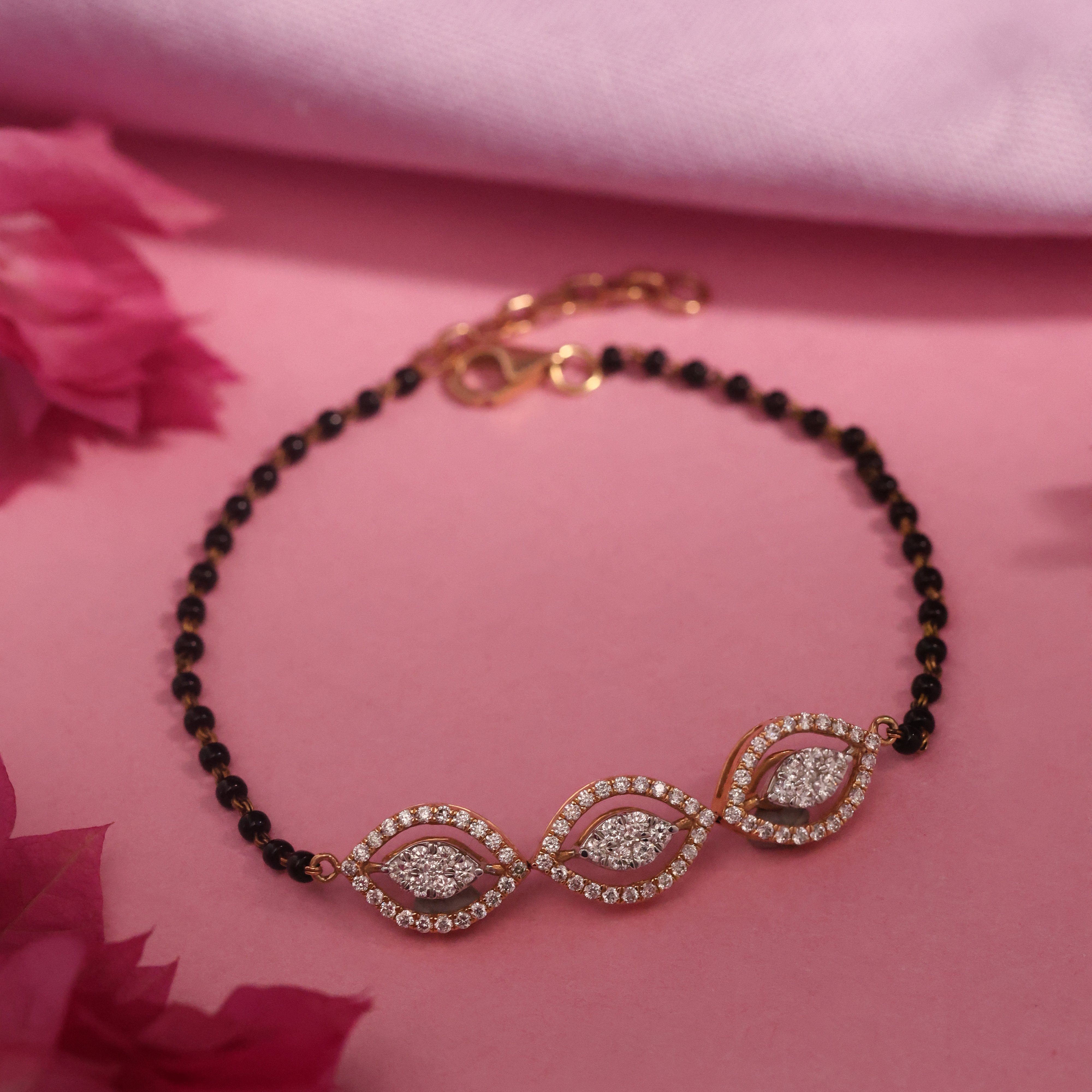 Leafy Attachment Diamond Bracelet - Senco Gold and Diamonds