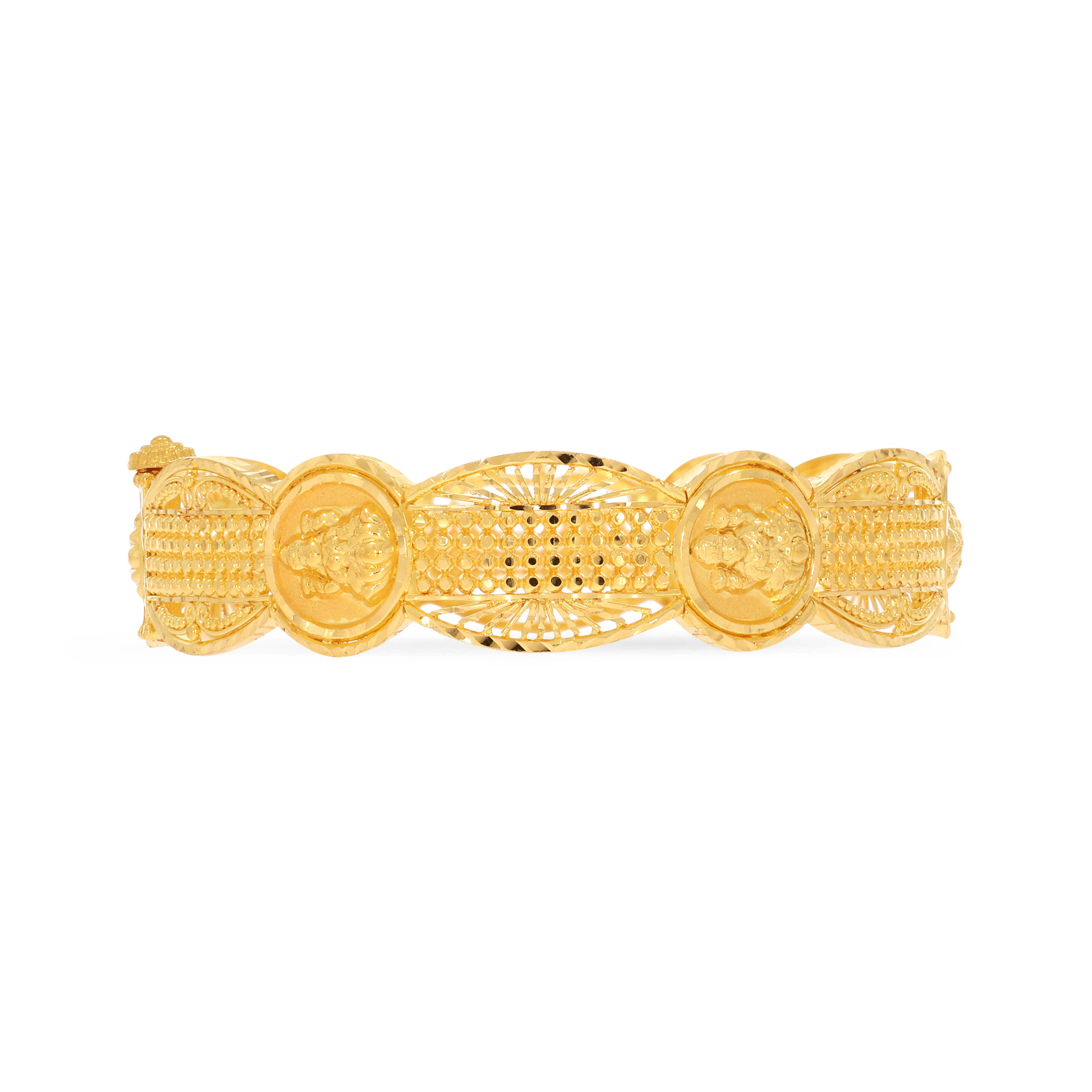 Auspicious Ganesh Gold Chur Bangle - Senco Gold and Diamonds