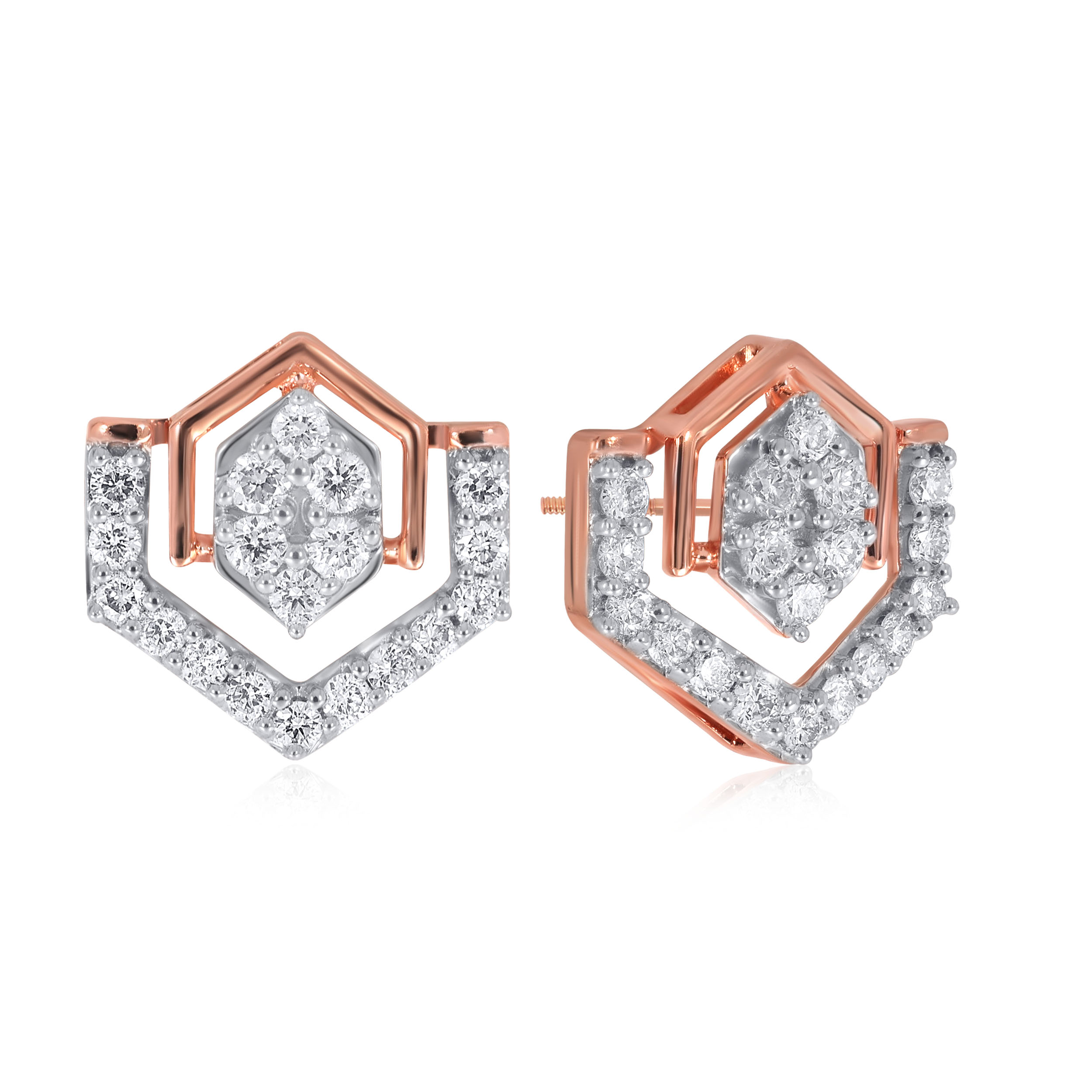 Chic Speak Diamond Studs - Senco Gold and Diamonds