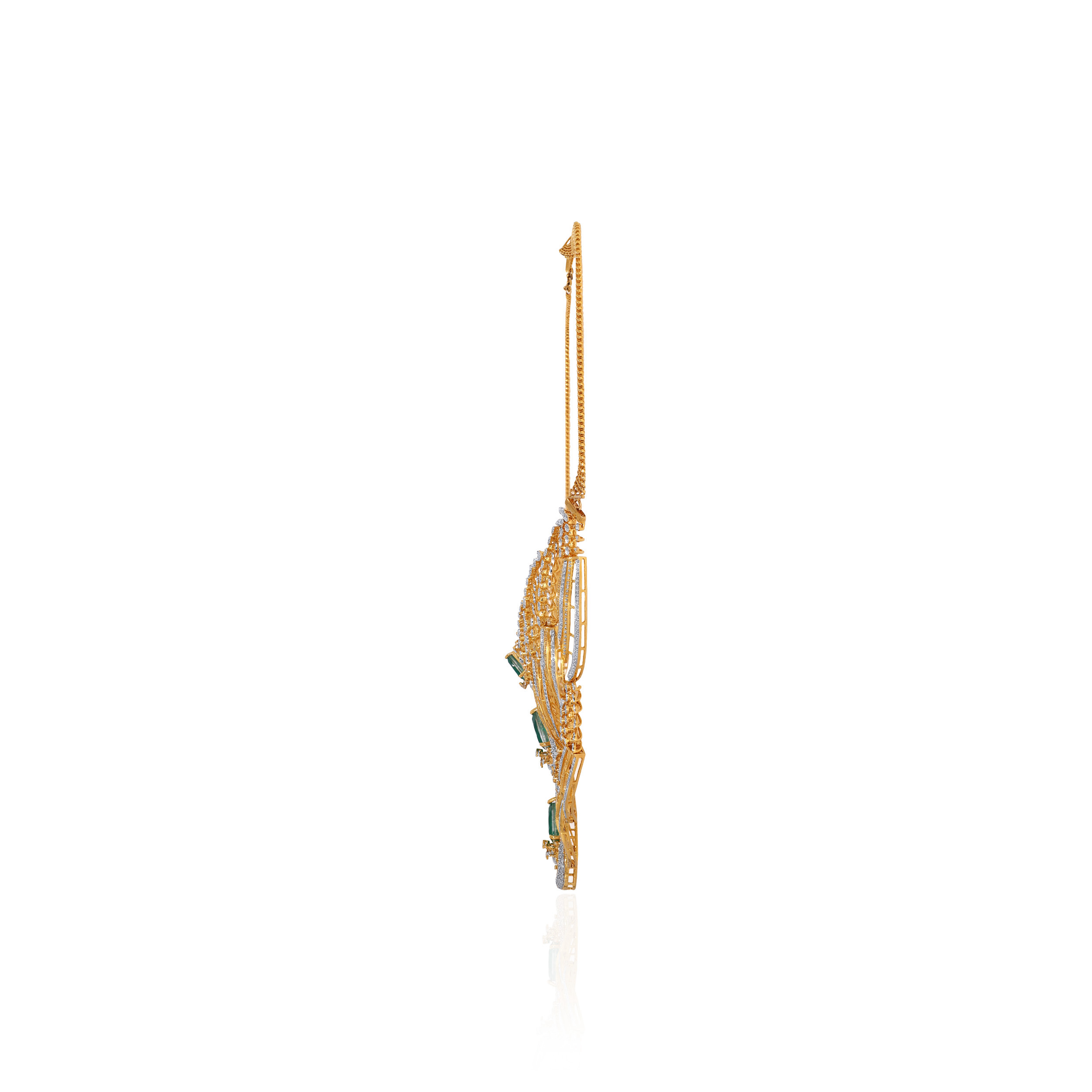 14K Yellow Gold Diamond Necklace-DGN-D000787119 - Senco Gold and Diamonds