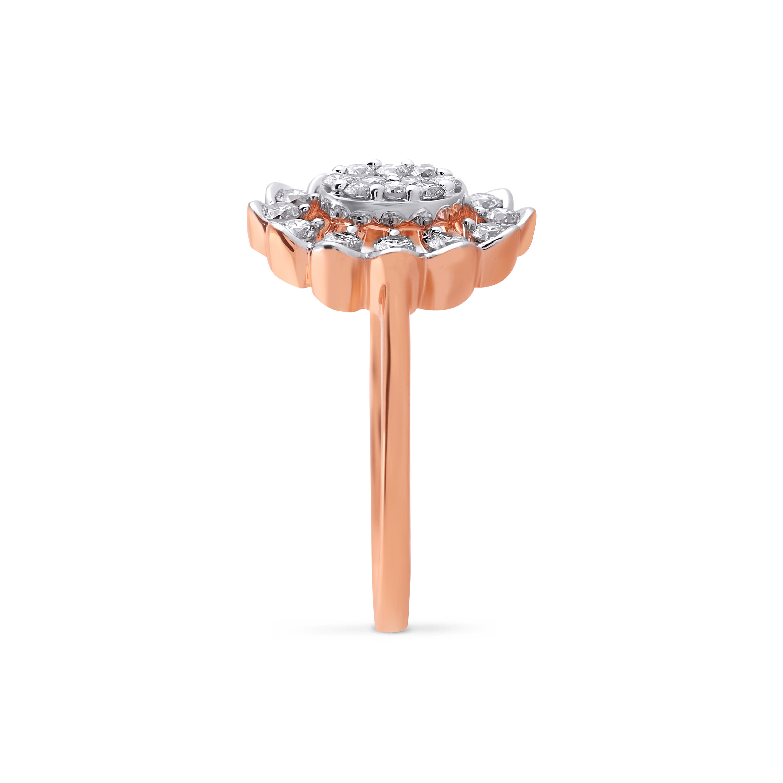 Scalloped Sparkle Diamond Ring - Senco Gold and Diamonds