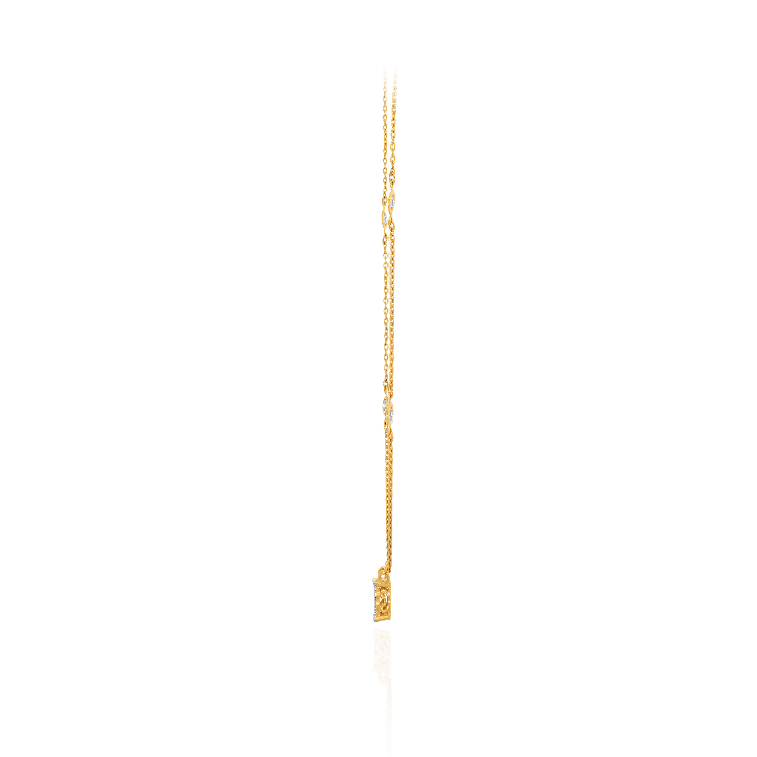 Petite Radiance Diamond Gold Necklace - Senco Gold and Diamonds