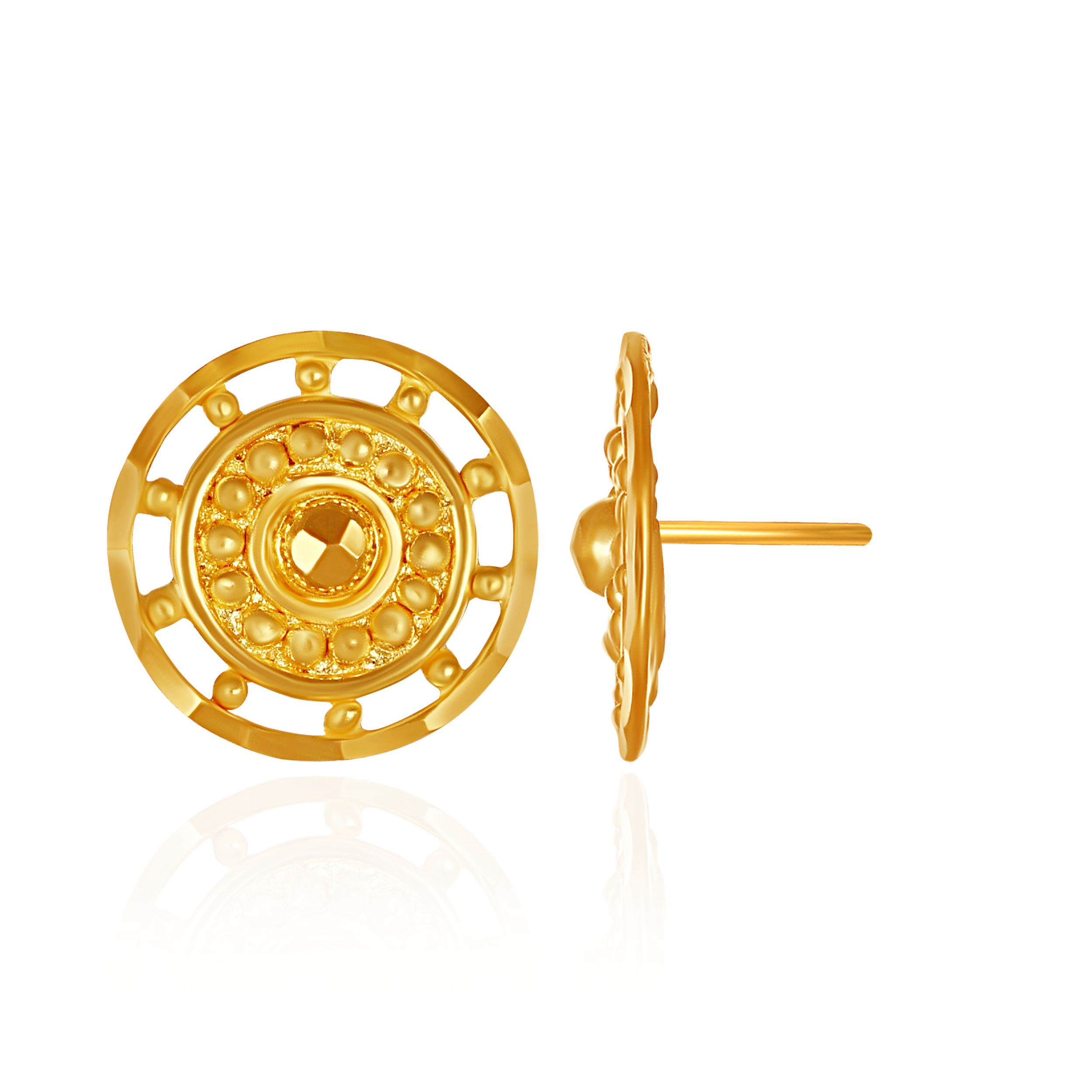 Heritage Glow Gold Studs - Senco Gold and Diamonds