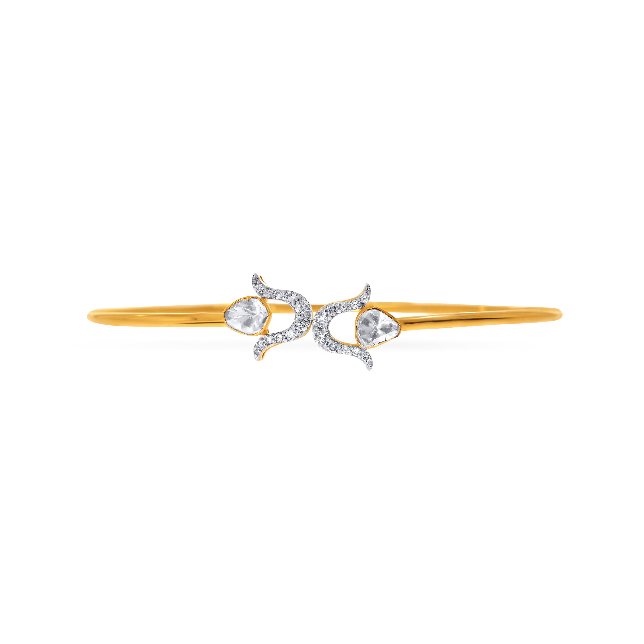 Sleek Treasure Polki Diamond Bracelet - Senco Gold and Diamonds