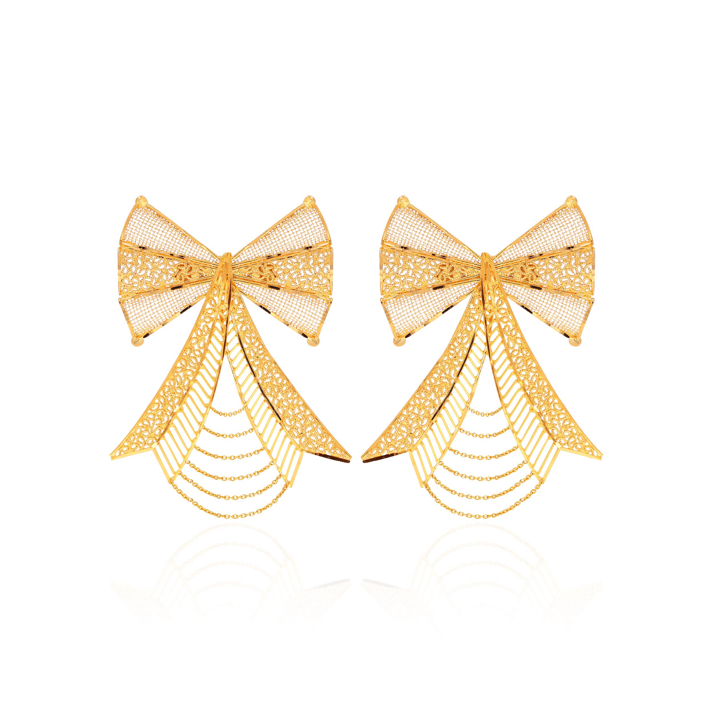 22K Yellow Gold Earrings-GPGN-D000739818 - Senco Gold and Diamonds