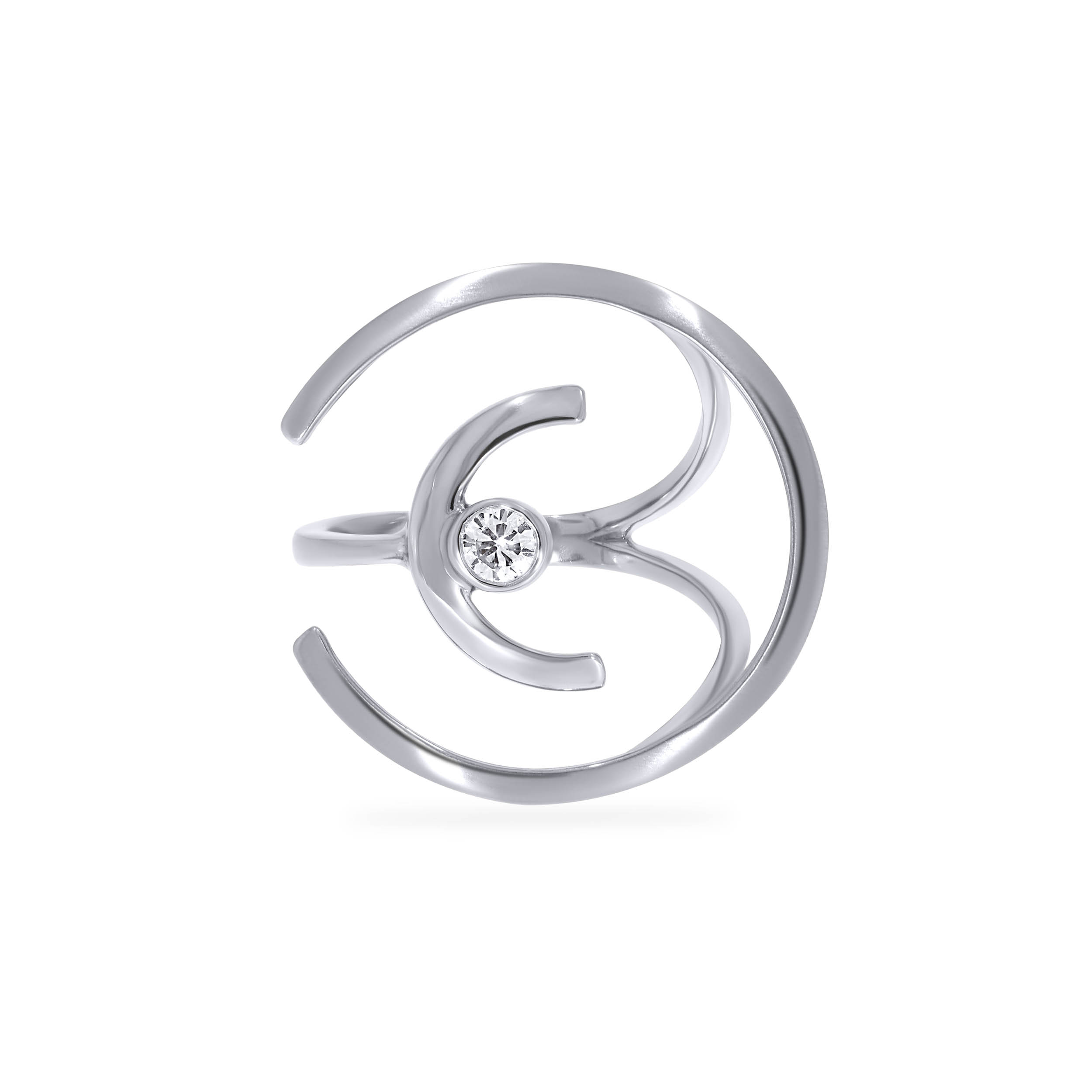 Sleek 'C'harisma Platinum Ring - Senco Gold and Diamonds