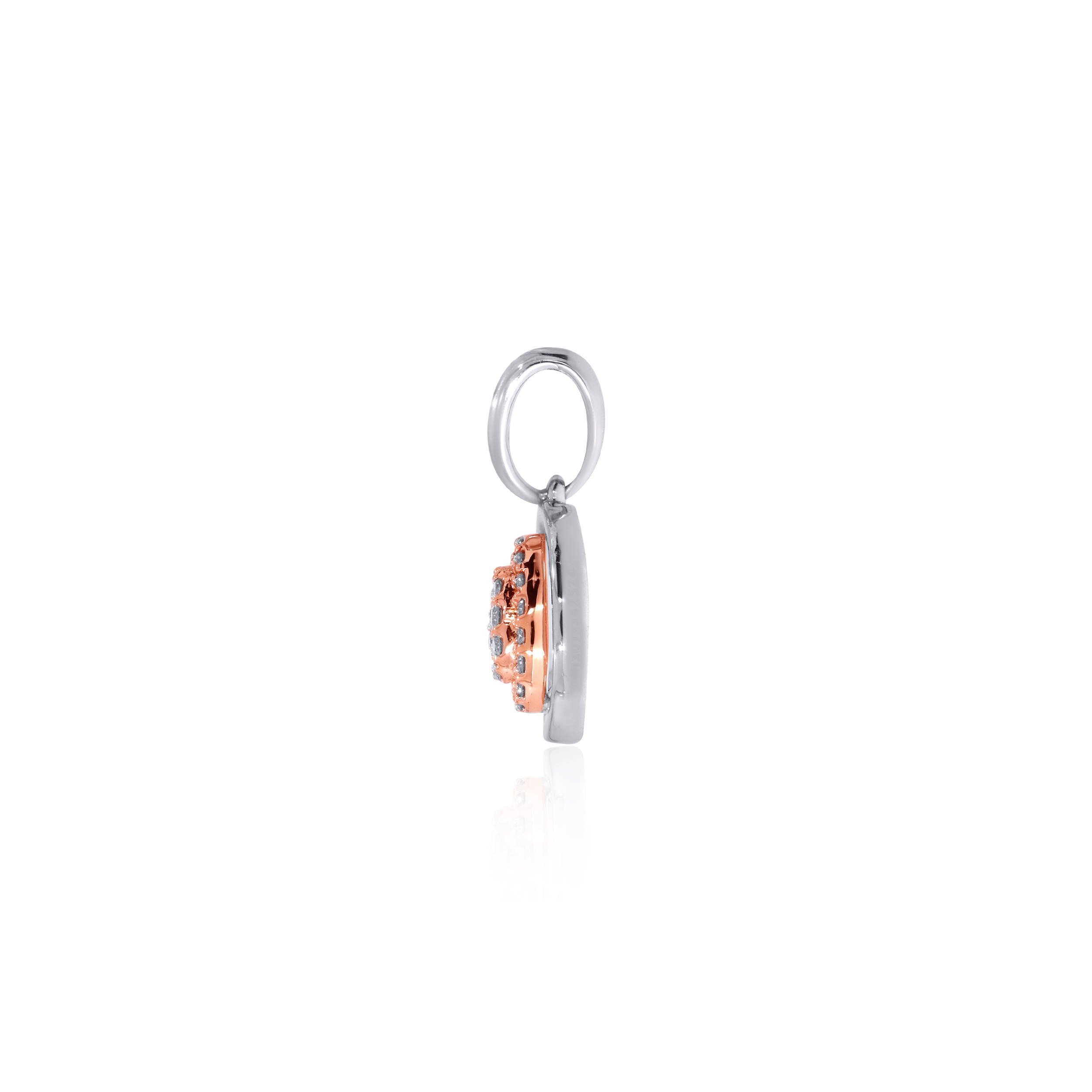 Elegant Ellipse Platinum Diamond Pendant - Senco Gold and Diamonds
