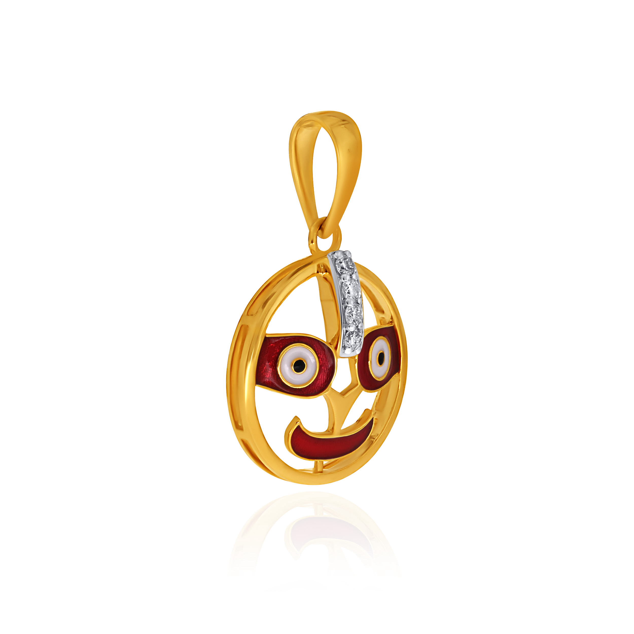 Festive Blessings Jagannath Diamond Rakhi Pendant - Senco Gold and Diamonds