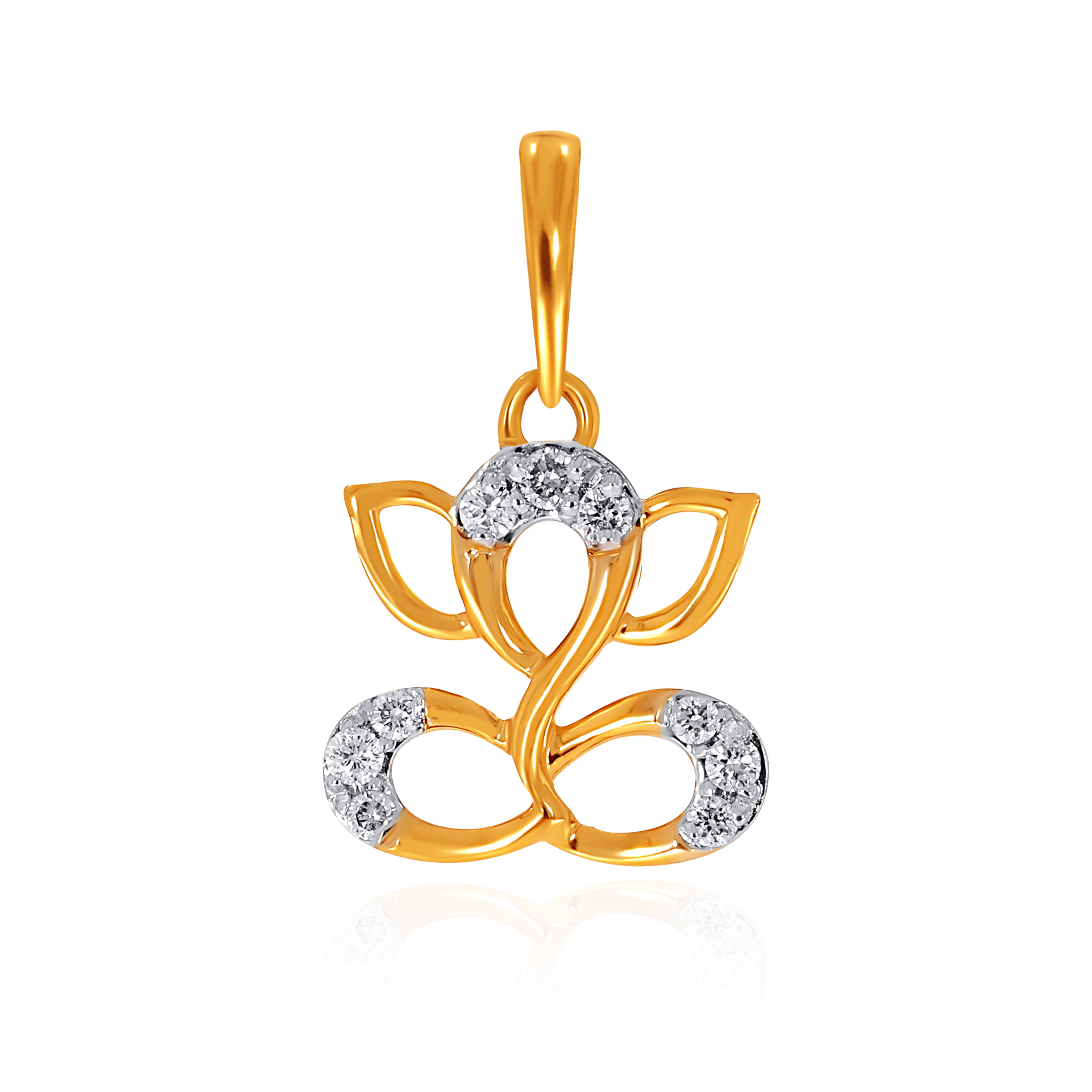 Serene Grace Ganpati Diamond Pendant - Senco Gold and Diamonds