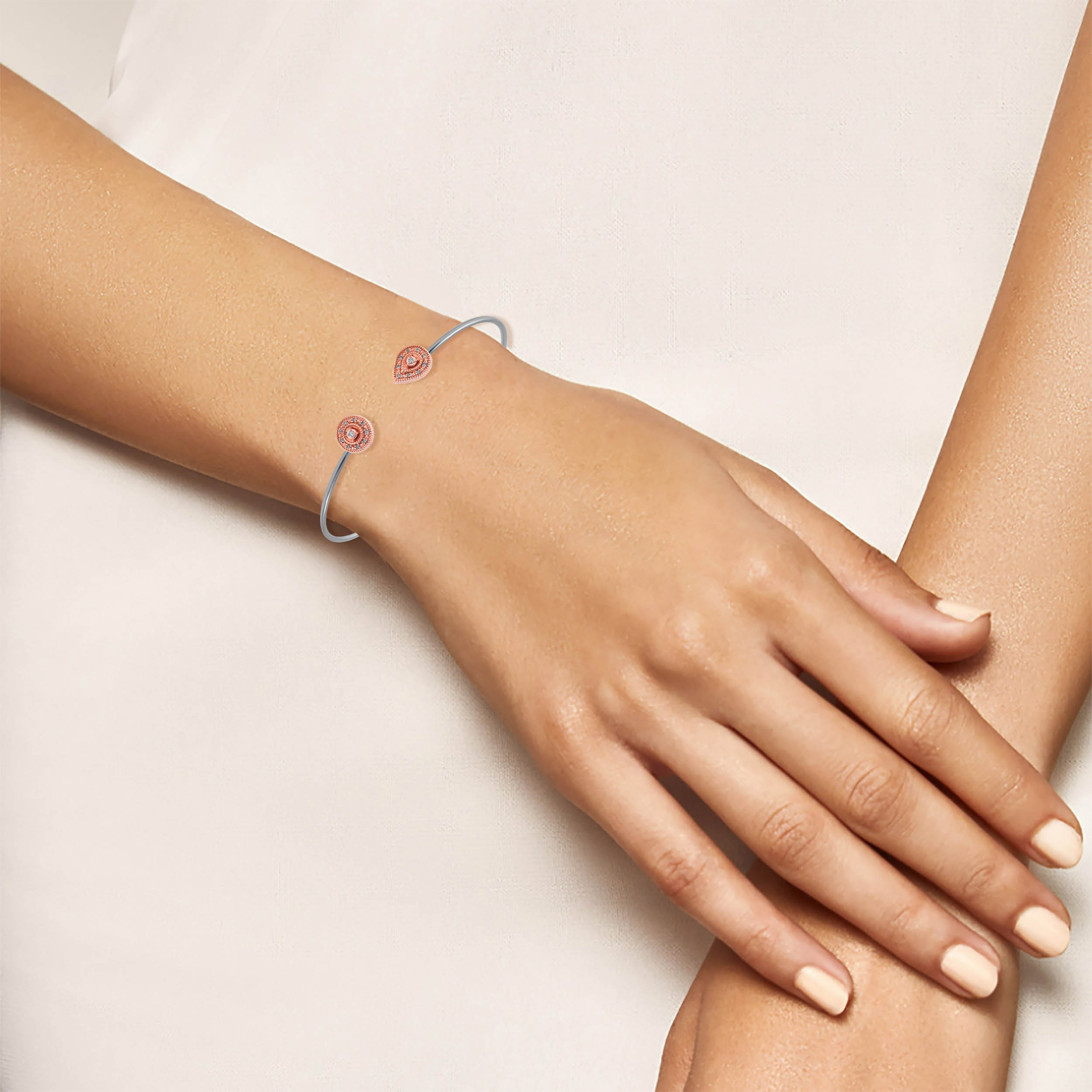 Rosy Aura Platinum Bracelet - Senco Gold and Diamonds