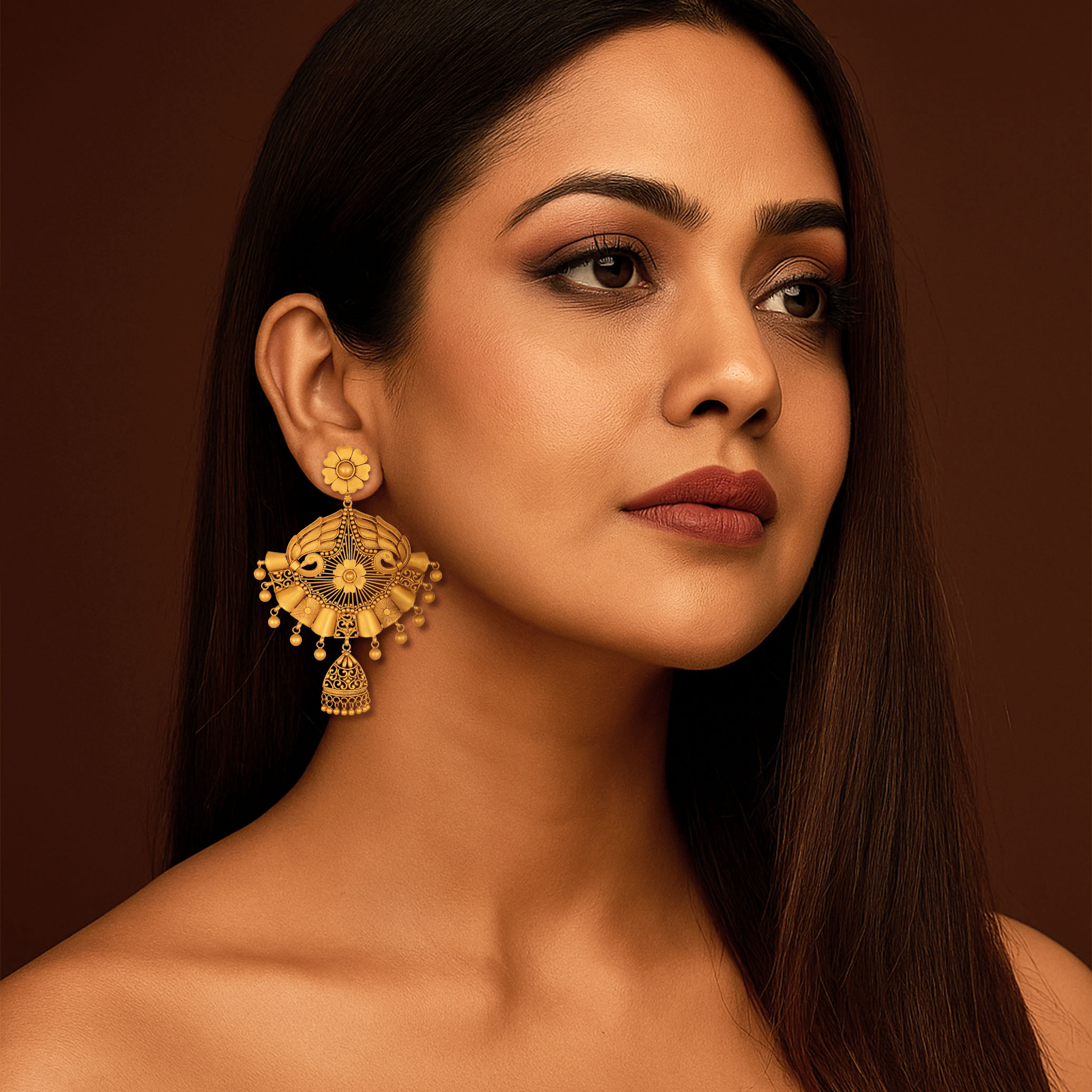 Royal Legacy Gold Earrings - Senco Gold and Diamonds