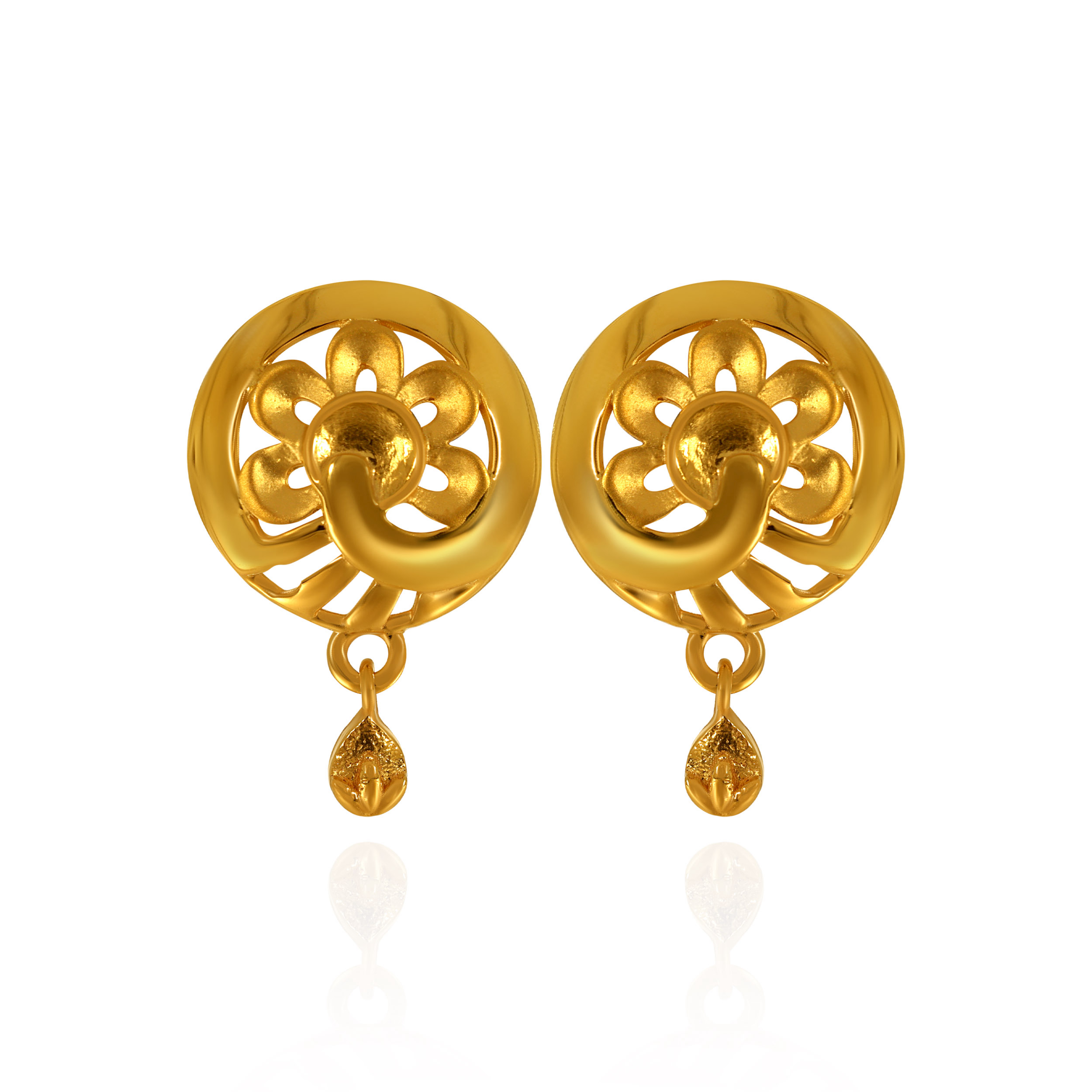 Solstice Bloom Studs - Senco Gold and Diamonds