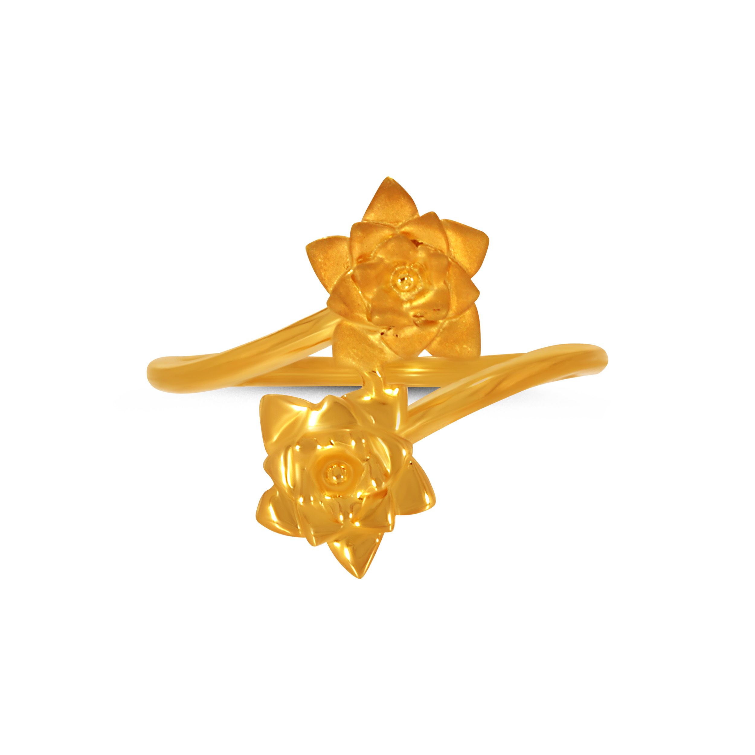 Rosette Duet Gold Ring alternate view 1