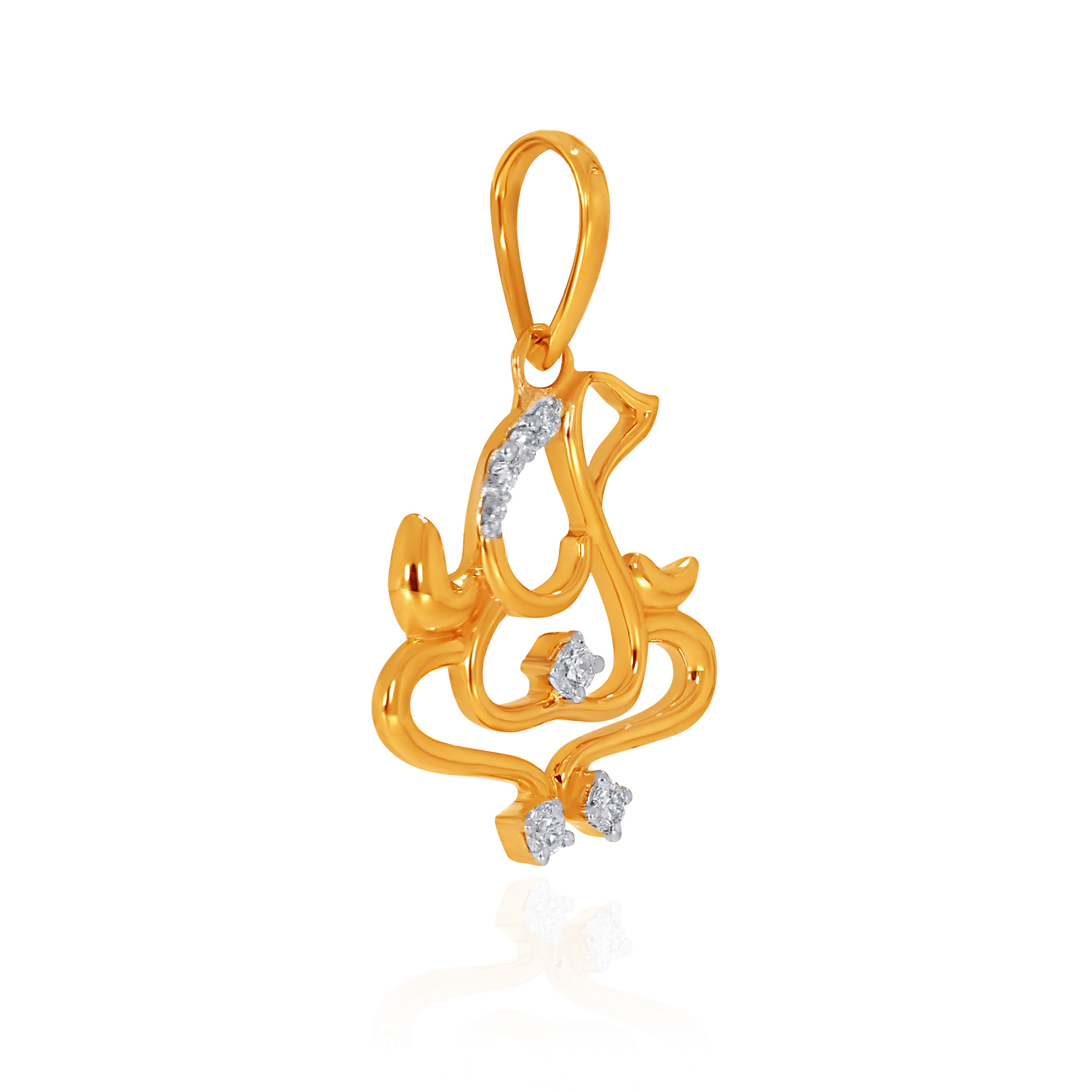 Tranquil Glow Vinayaka Diamond Pendant - Senco Gold and Diamonds