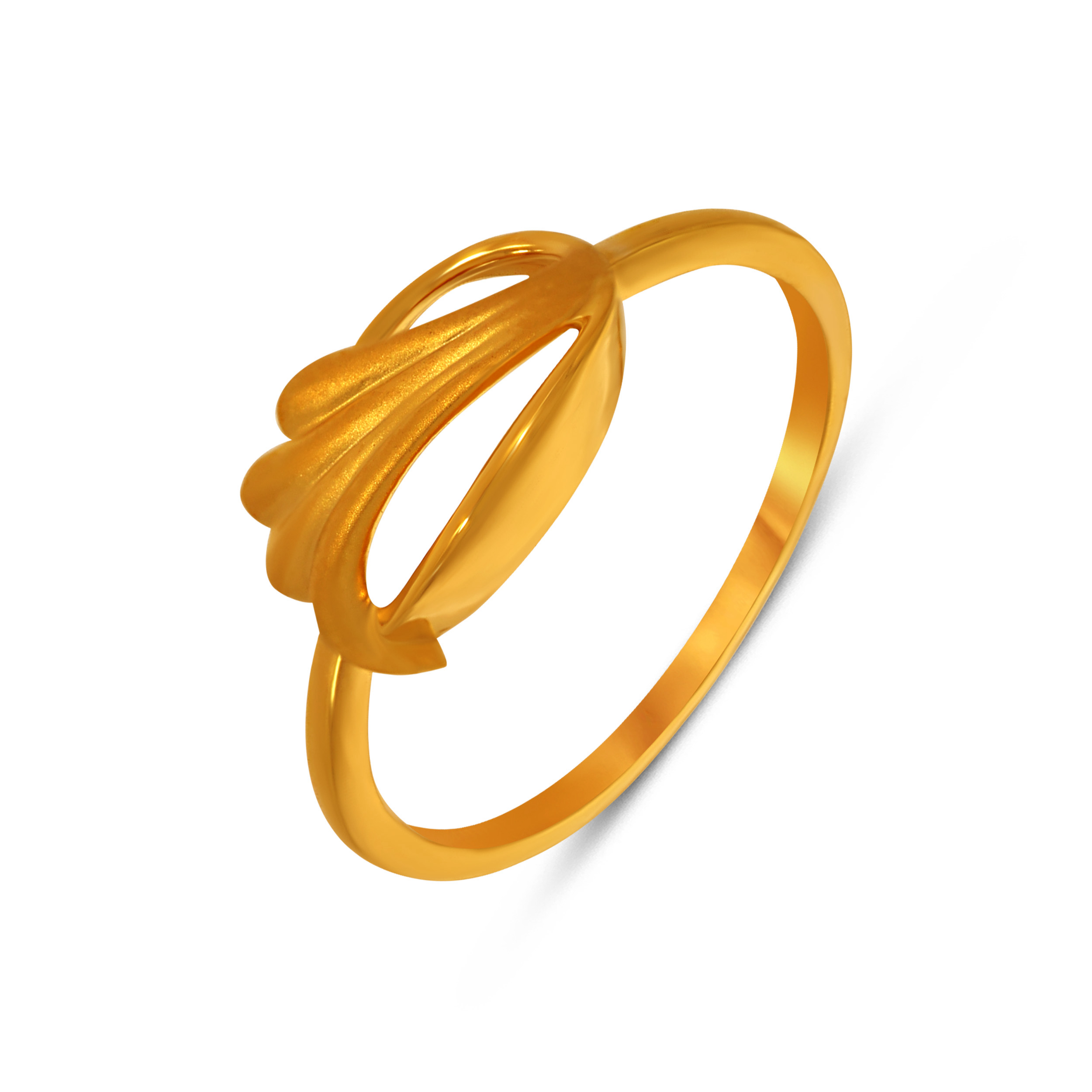 Crest Curve Gold Ring - Senco Gold and Diamonds