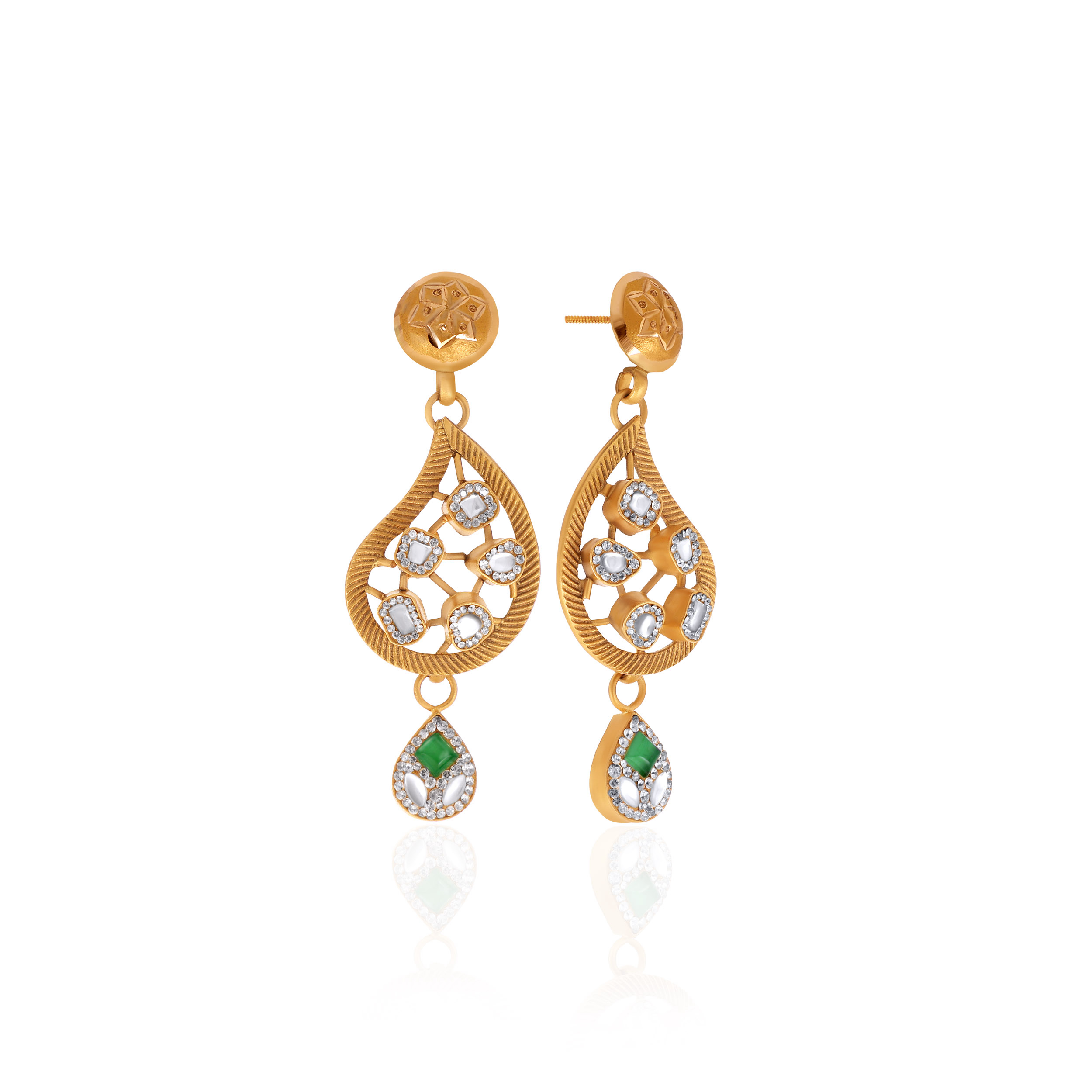 22K Yellow Gold Earrings-GPGN-D000760635 - Senco Gold and Diamonds